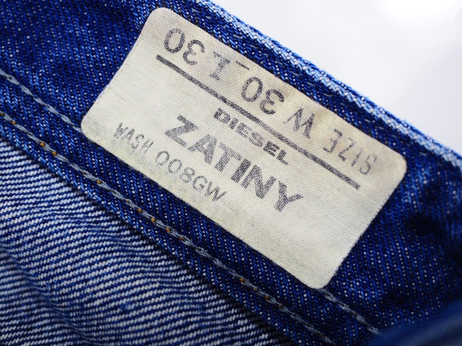 Diesel Zatiny Jeans W30 L30 Wash 008GW REGULAR BOOTCUT 30W 30L Vintage Jeans