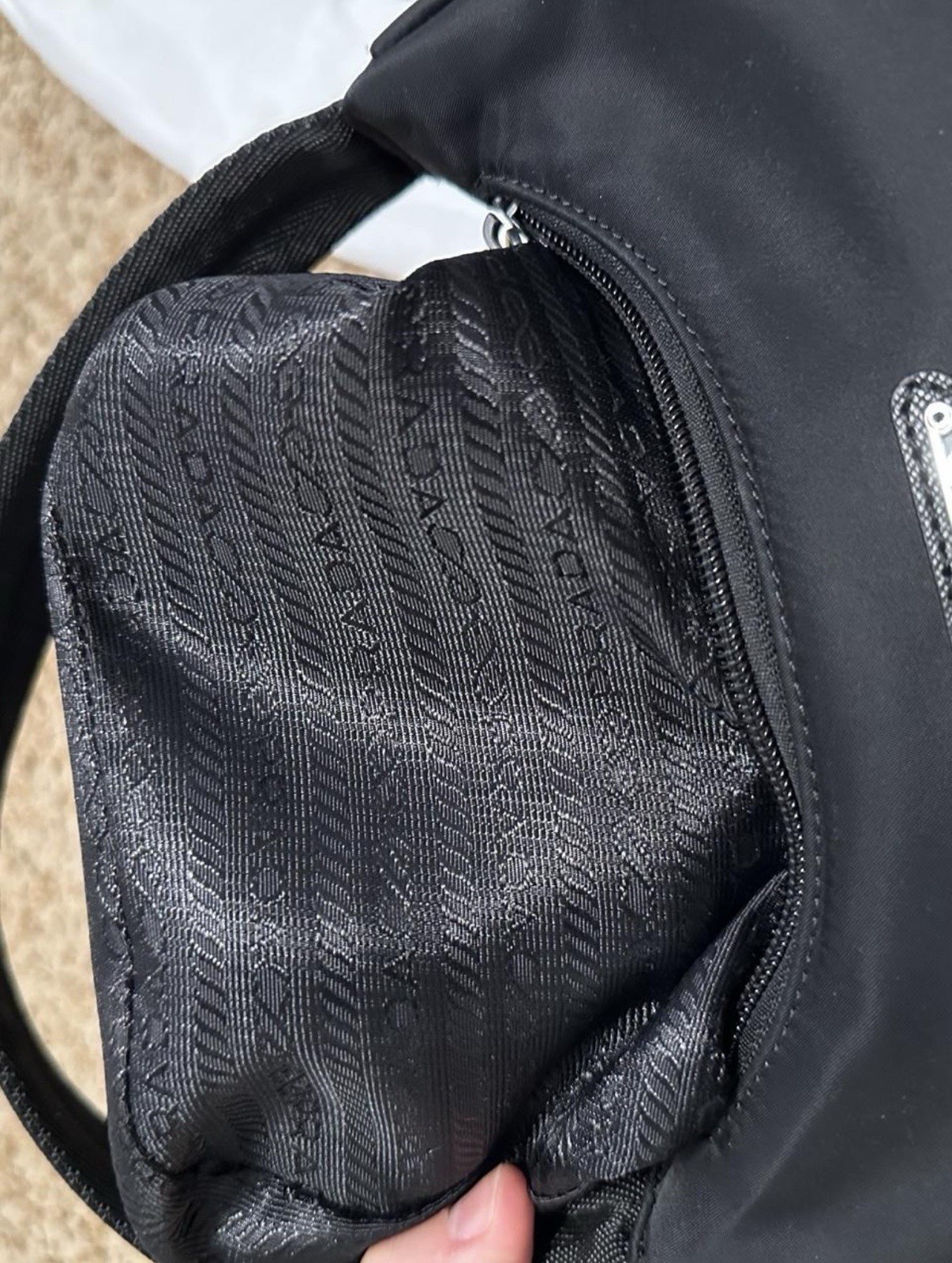 Prada Black Nylon Re-Edition 2000 Shoulder Bag