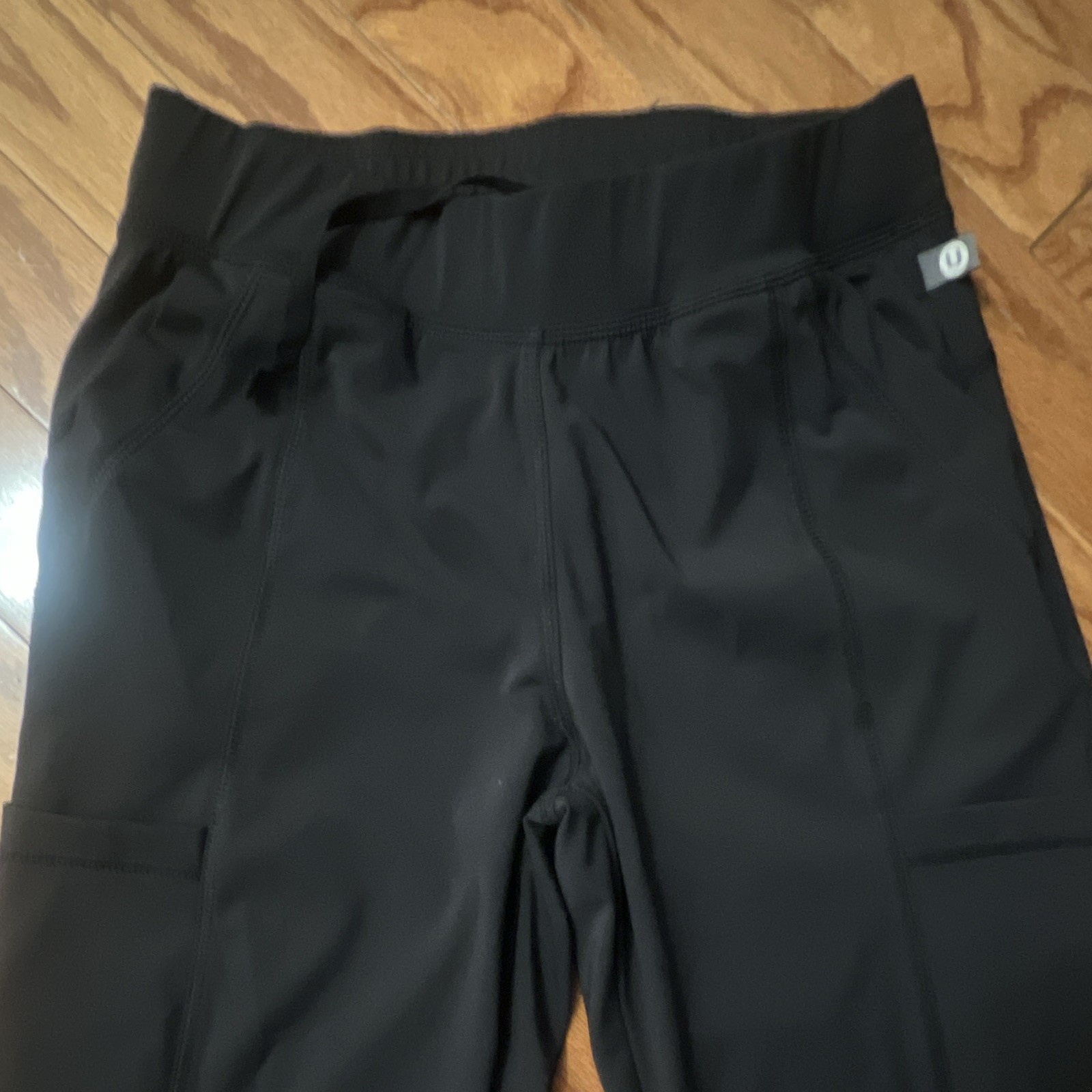 Urbane Impulse Contemporary Fit Scrub Pants Black Solid Medical Size M