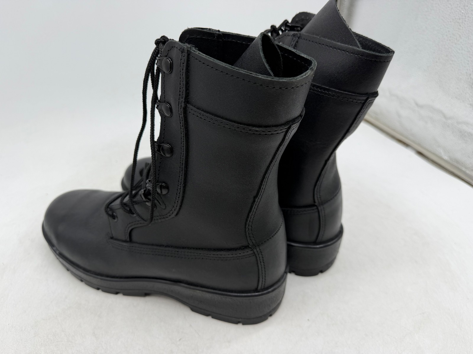 General Purpose Boots Mens Black Leather Lace Up Military Tactical Combat – 8.5W