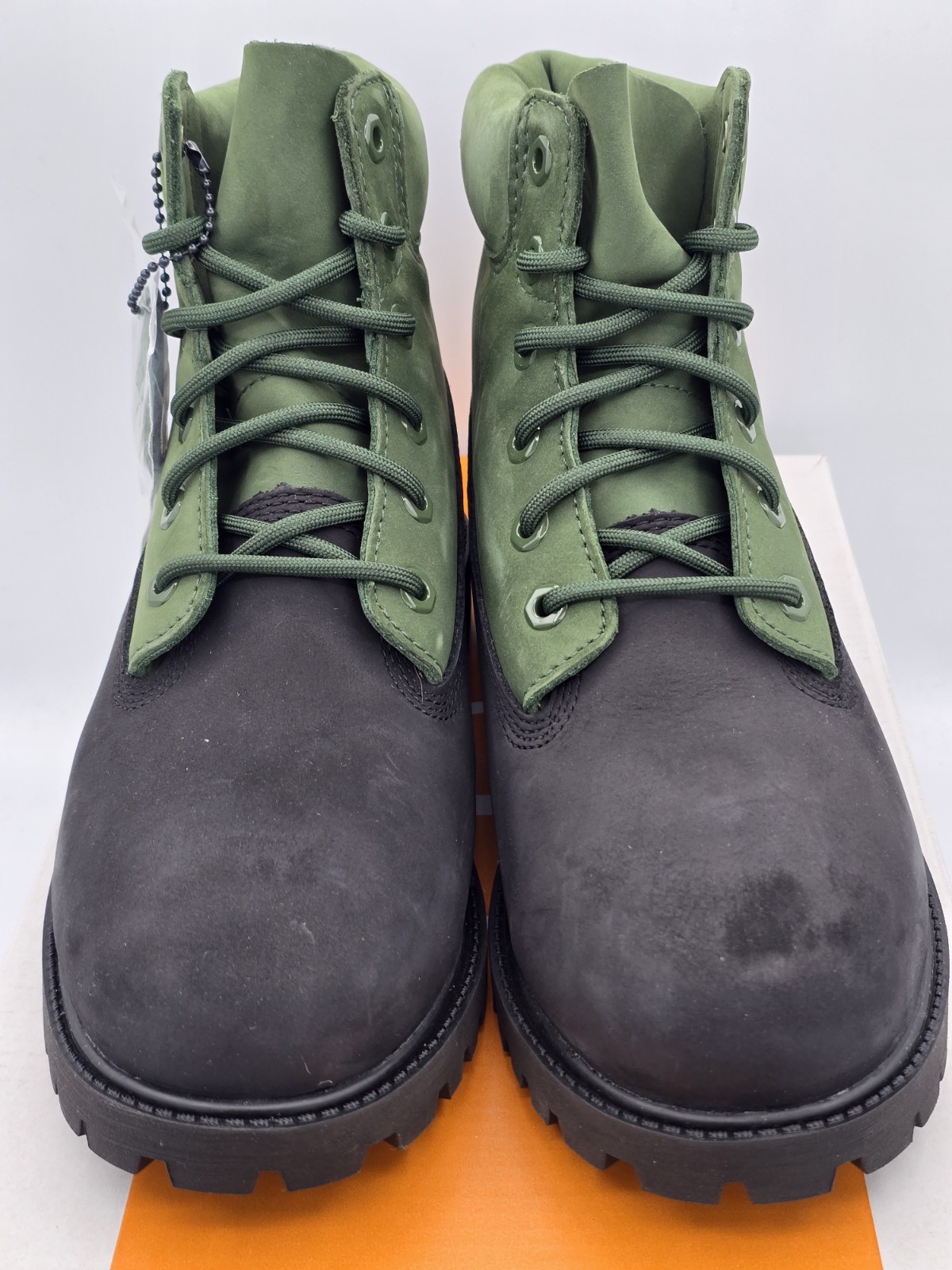 Timberland Boots 6 inch Premium Dark Green Nubuck Kids Youth Junior Sz 6.5 M New