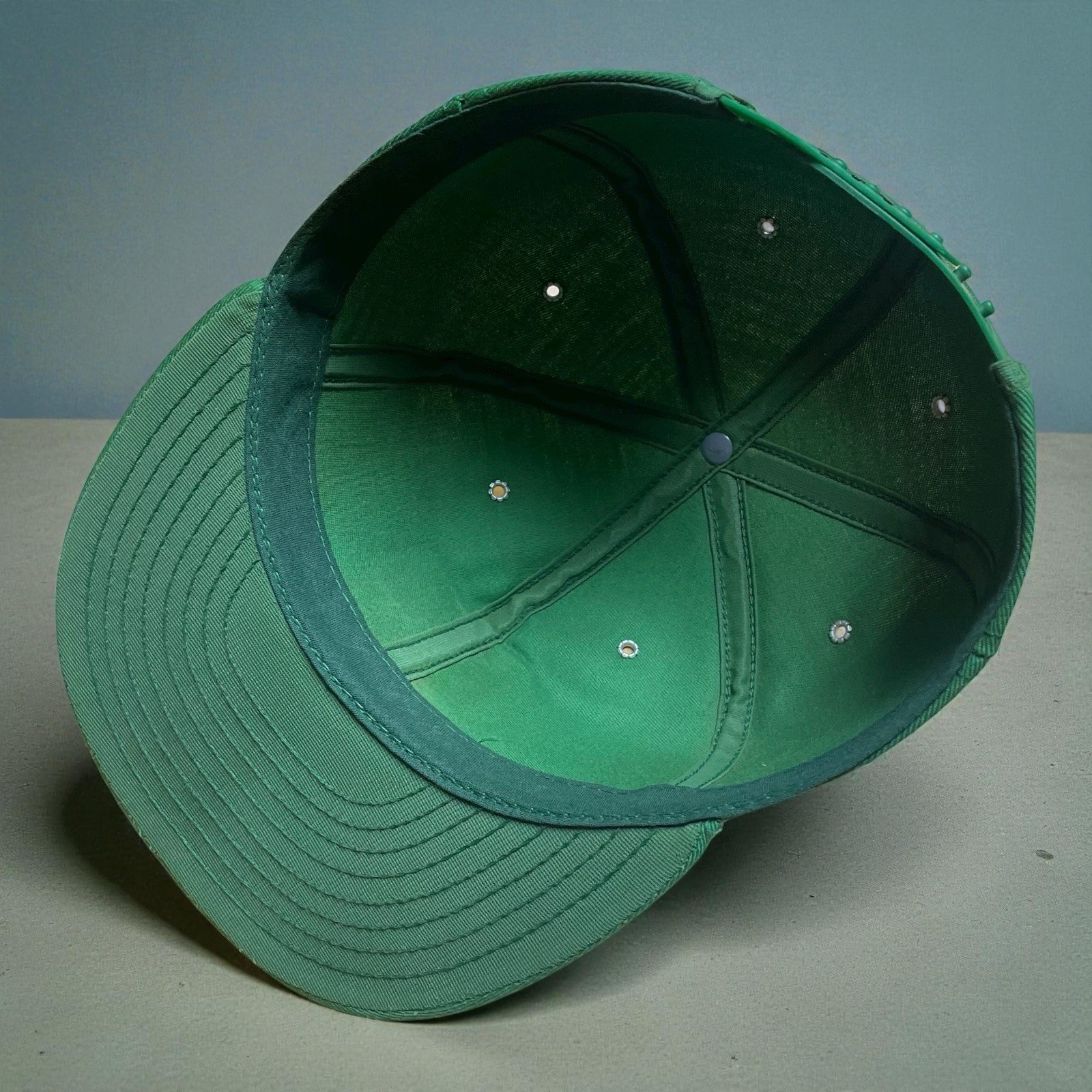 Vintage 80’s John Deere Snapback Hat Green Twill Louisville MFG Co. USA Made