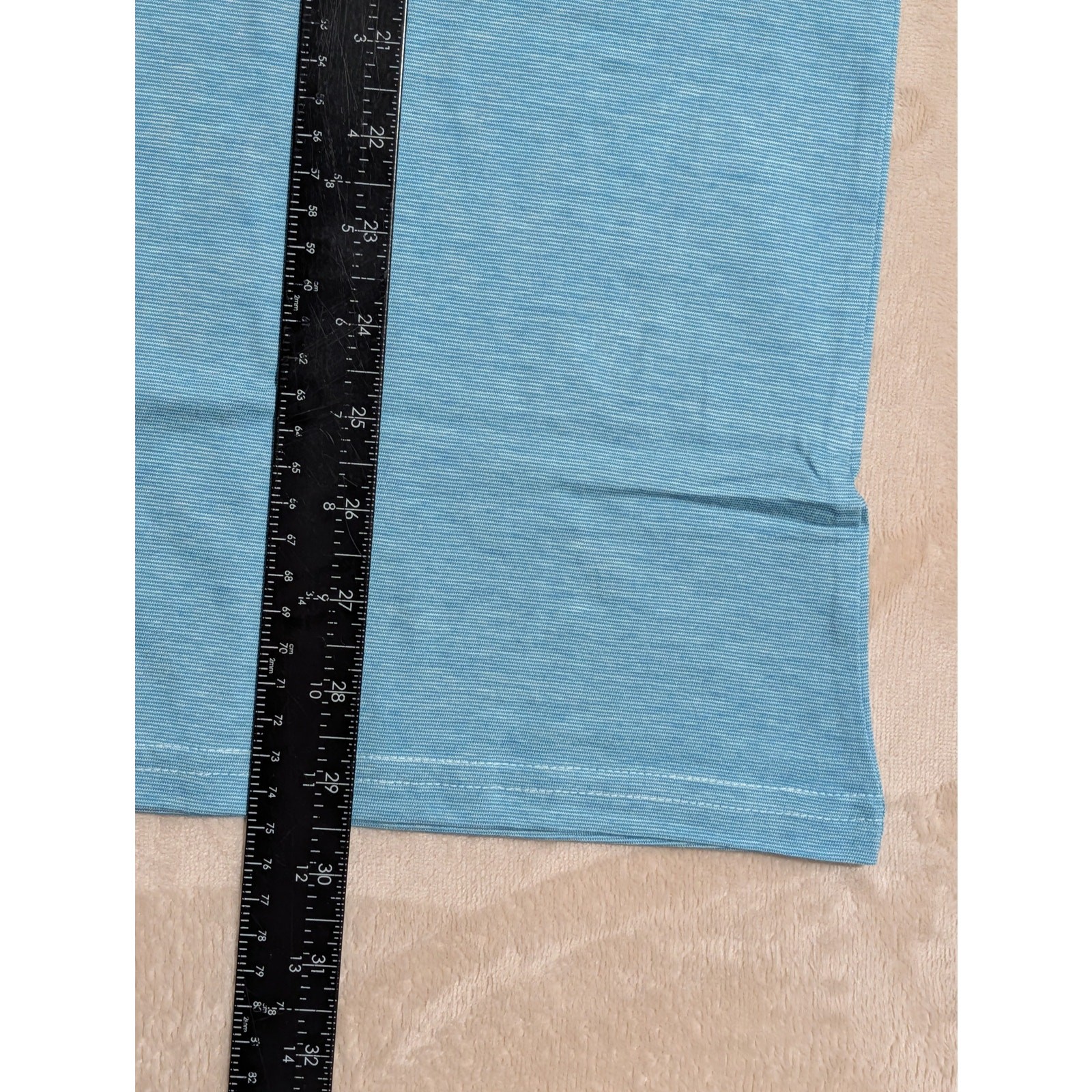 Criquet Men’s Players Polo Shirt Blue Heathered Medium Organic Cotton Golf NWT