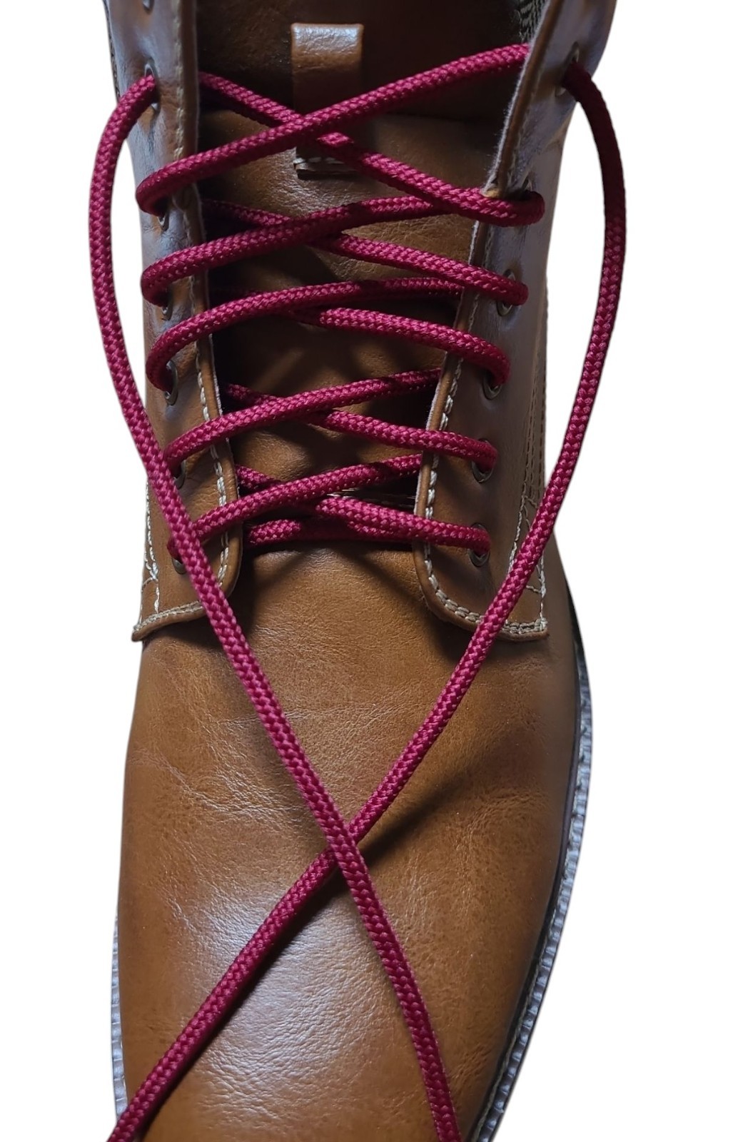 2 Pair Round 4mm thick Heavy Duty boot shoelaces shoestrings *NEW*