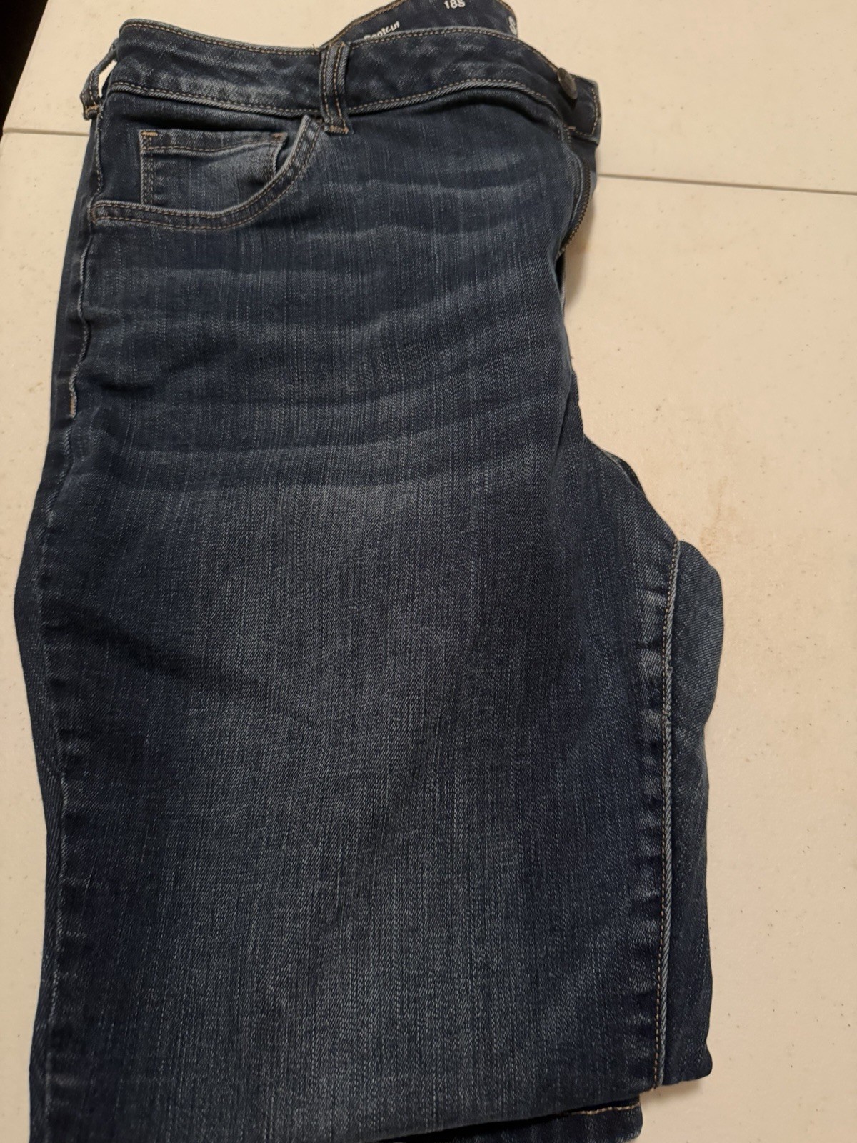 Sonoma Goods for Life Women’s Bootcut Dark Wash Blue Denim Jeans Petite 18S
