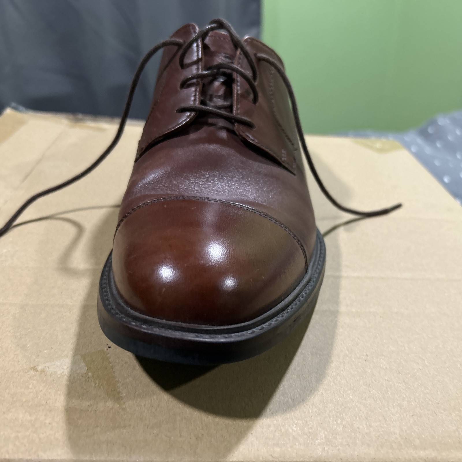 Johnston & Murphy shoes men 9.5 W Cap Toe Oxfords
