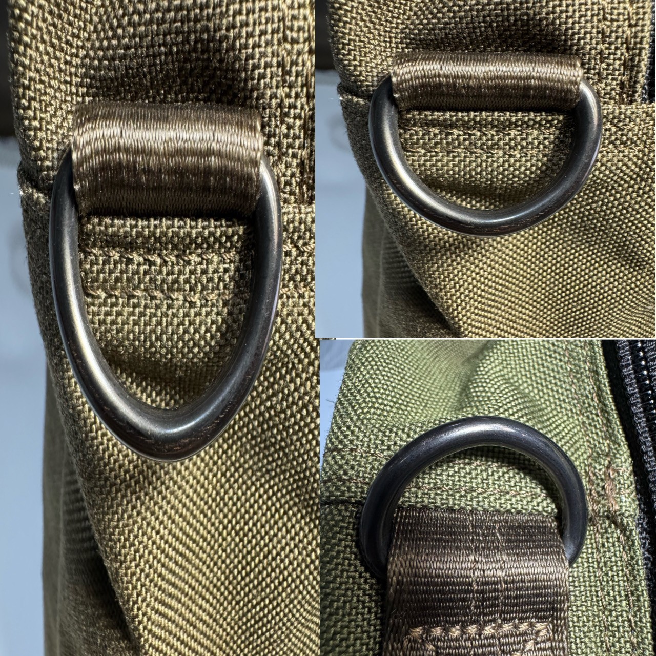 PORTER TENSION 3-Way Briefcase Backpack Olive Green Cordura Nylon Yoshida Japan
