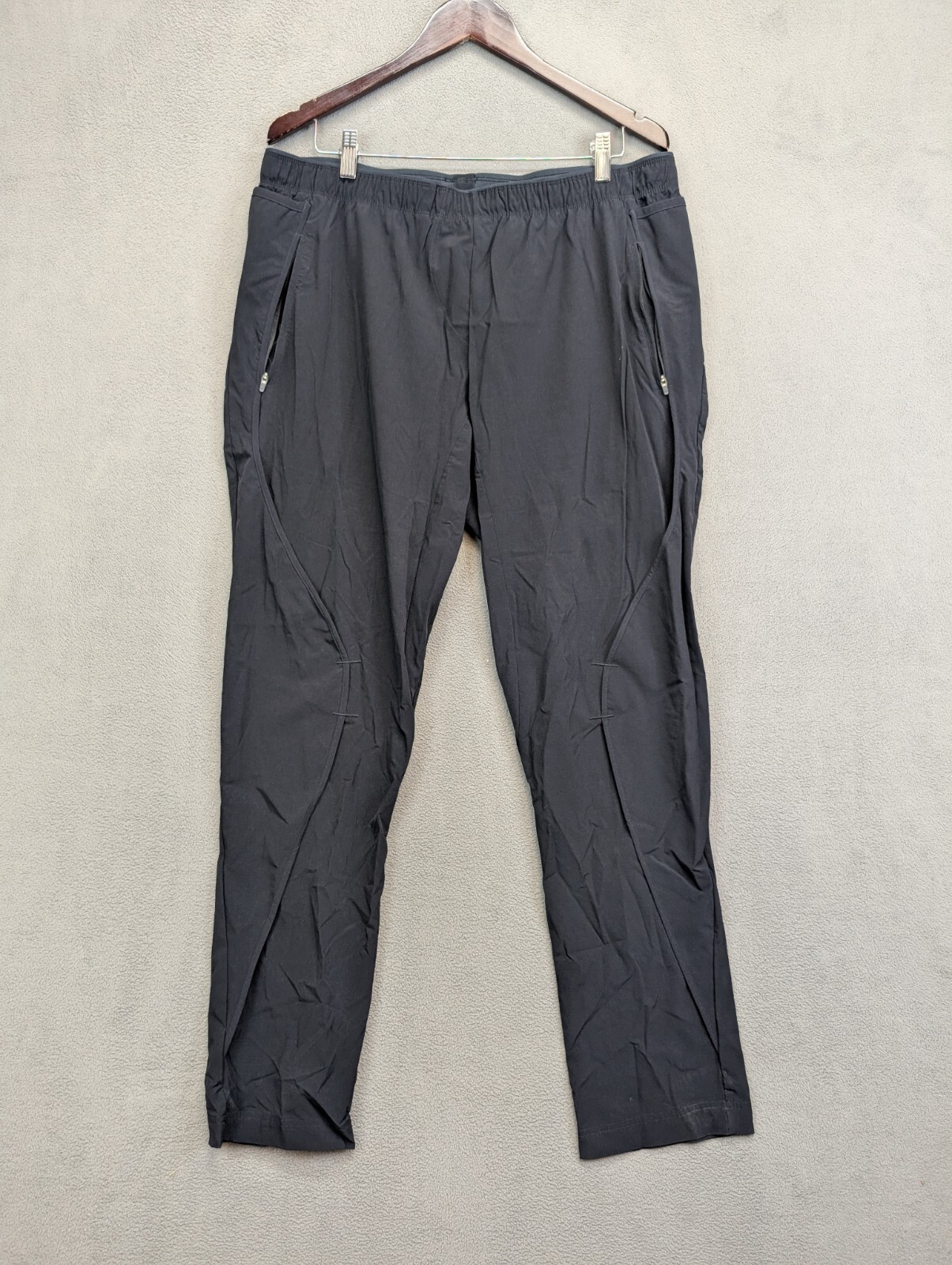 PASKHO XXL (38×32) Men’s Pants BLACK Nylon Elstane Stretch 2XL