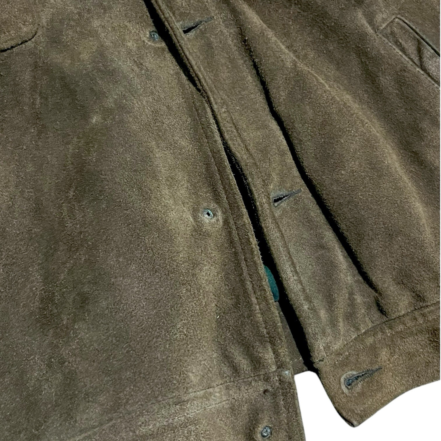 Polo Ralph Lauren Brown Leather Trucker Jacket RRL Coat Roughout Suede Type 1 2