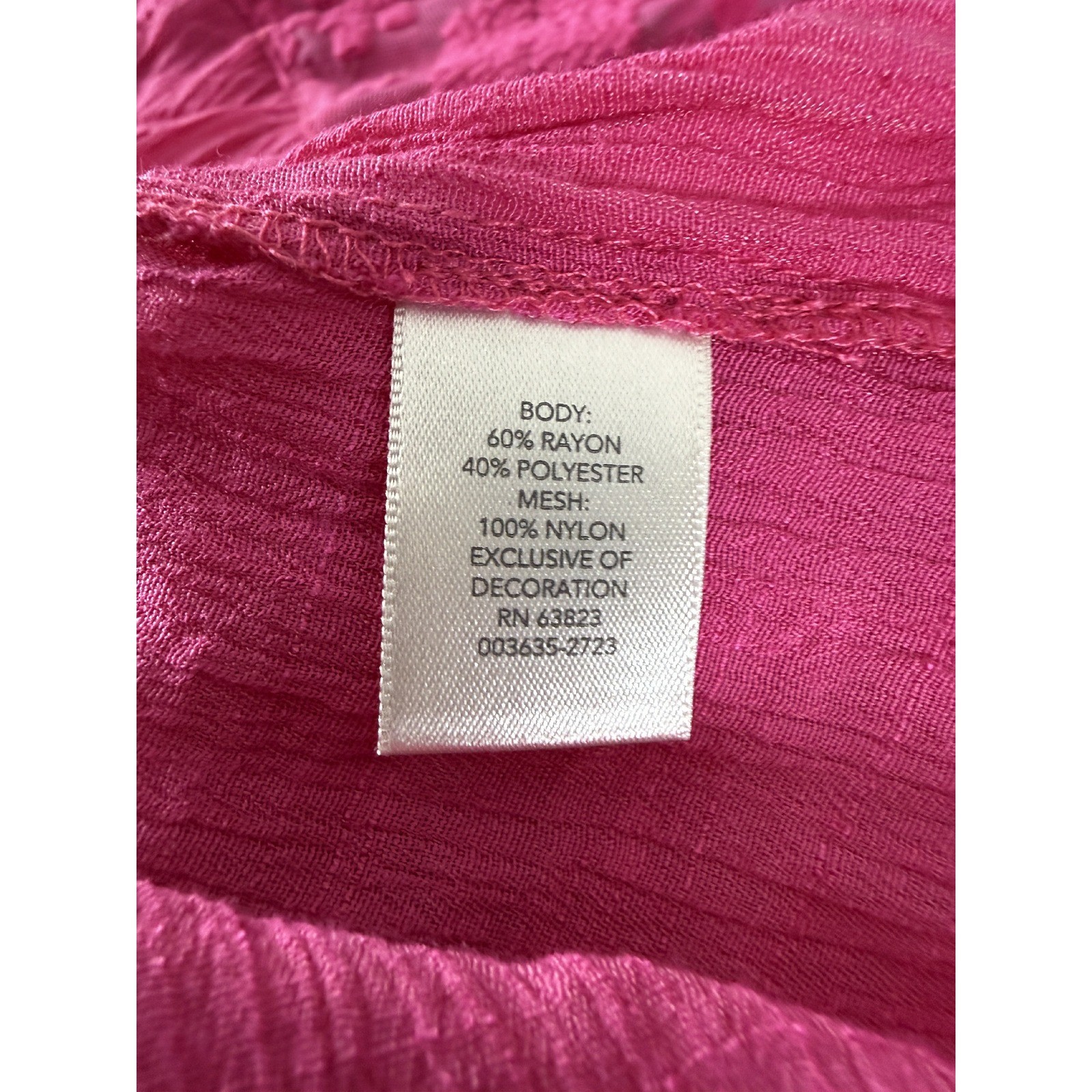 Christopher & Banks Size L Lace Mesh Trim Boho Tank Top Pink Women Sleeveless