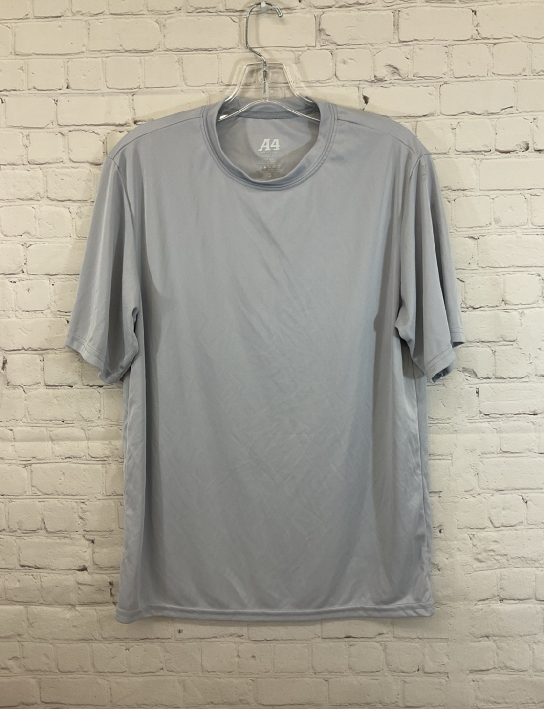 A4 38997 Women’s 100% Polyester Athletic Shirt Light Grey Small