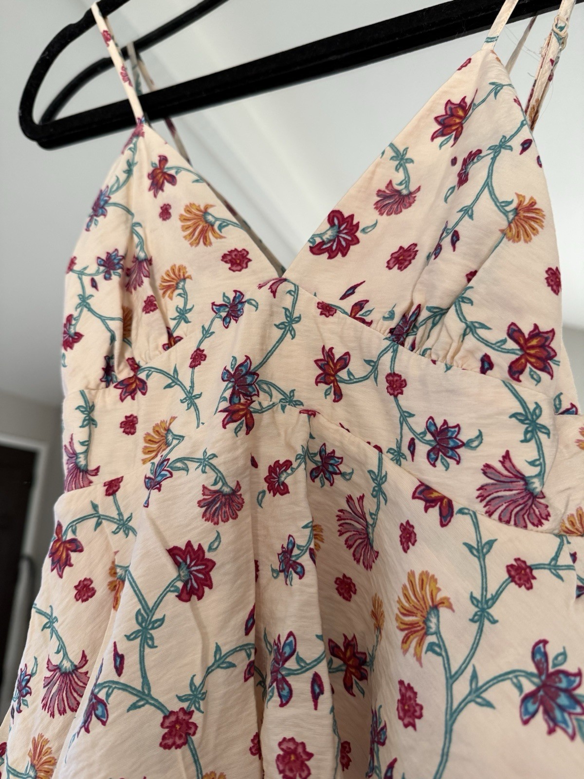 Future Collective Jenny K Lopez Floral V-Neck Midi Slip Dress 0
