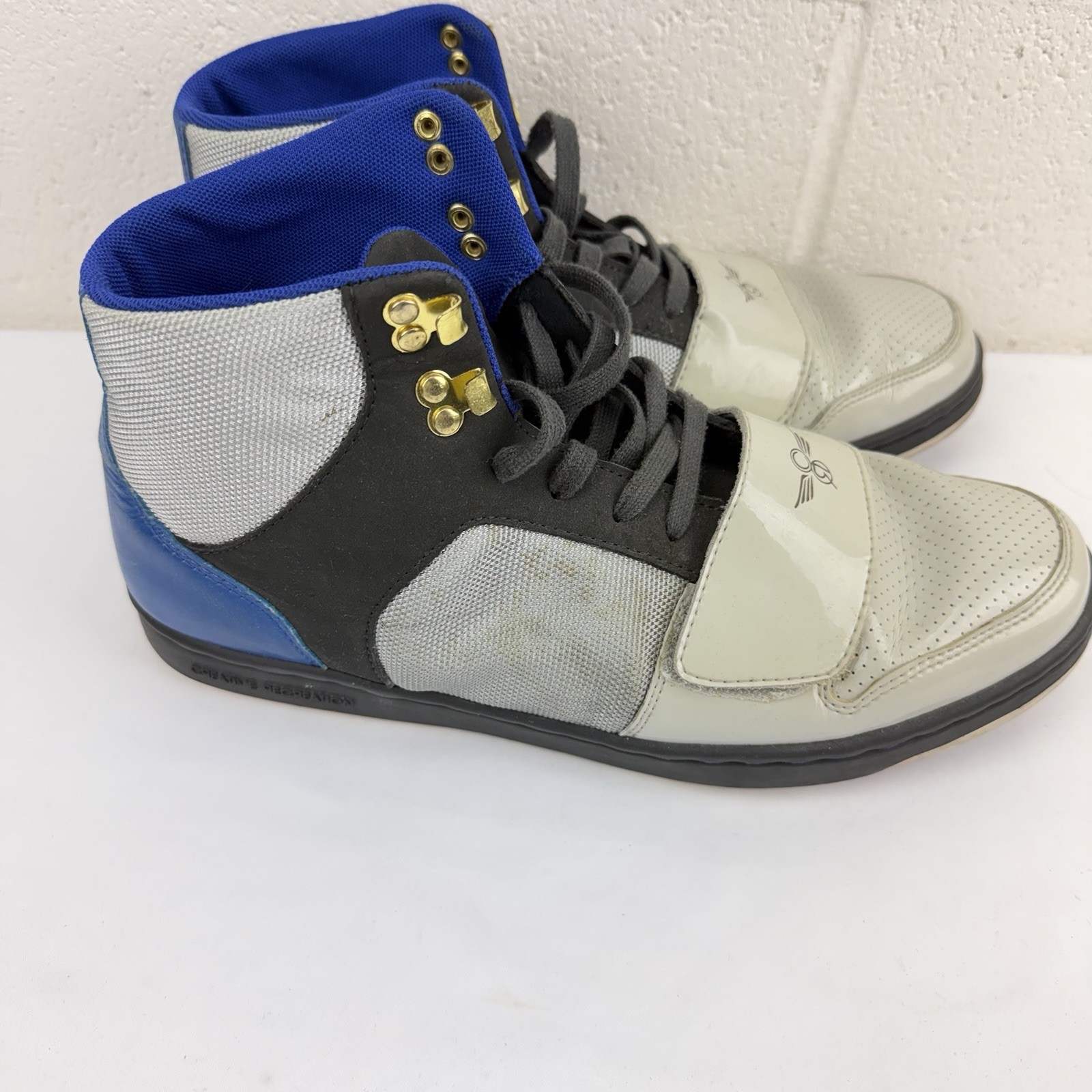 Creative Recreation Cesario Hi Top Sneakers Size 11.5 CR412 SI1211 Grey/blue