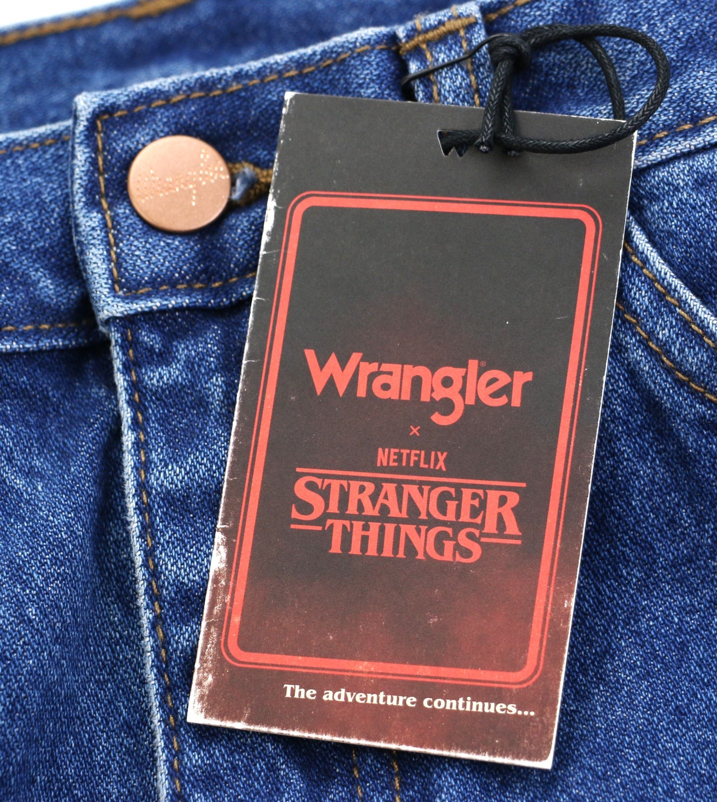 Wrangler x Stranger Things 13MWZ Cowboy Cut Jeans Dark Indigo 14.25 oz. Denim