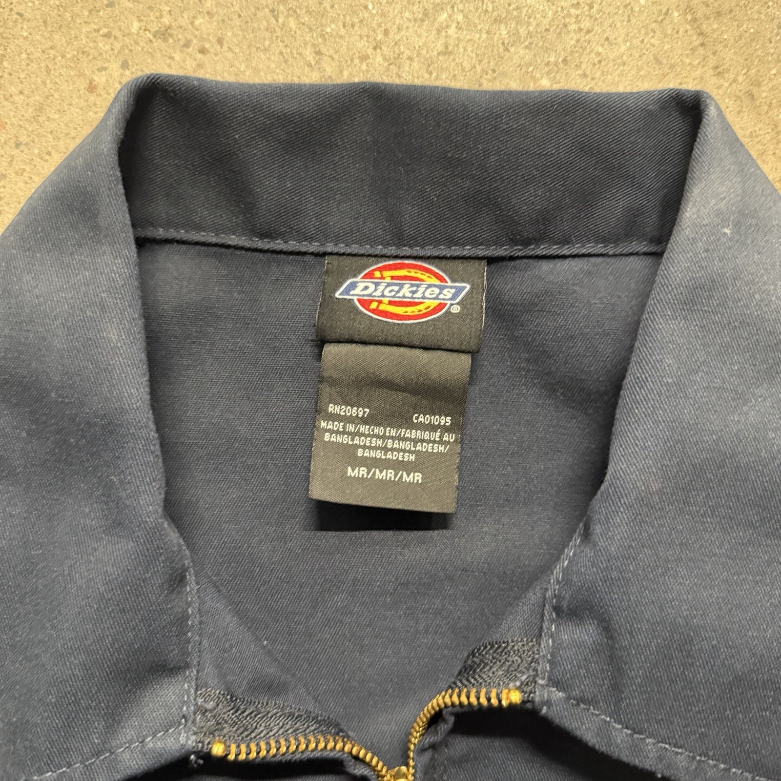 Dickies Insulated Eisenhower Front Zip Jacket – Blue, Size L