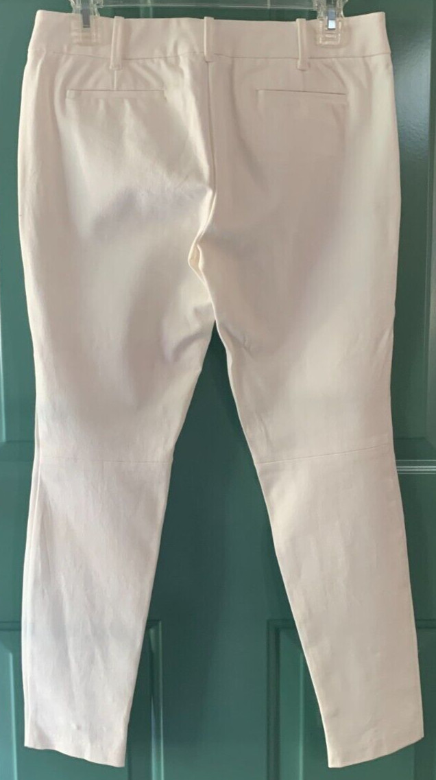 MAX STUDIO Pants Woman’s Size 2 Ankle Flat Front Side Zip White NWT $98