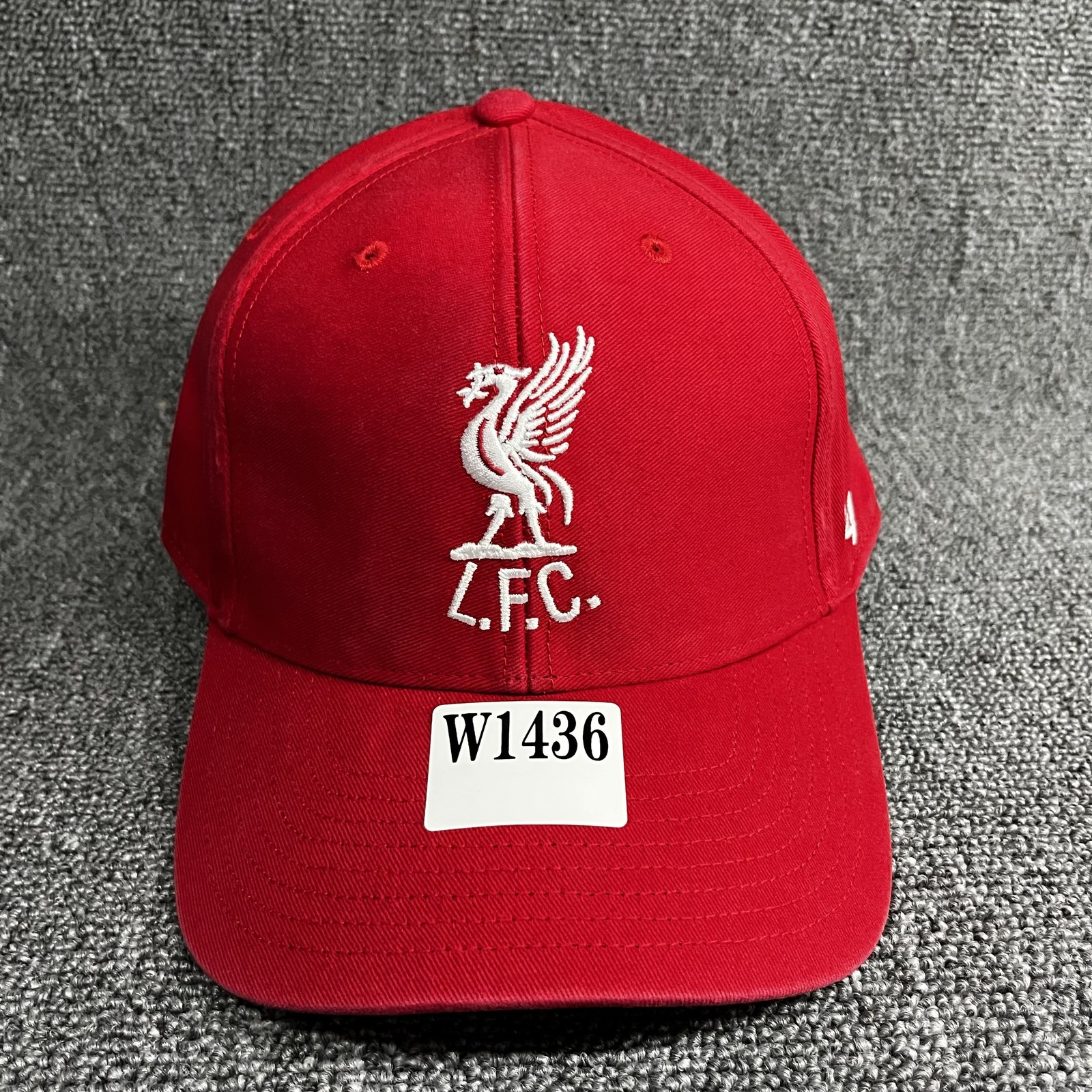 ’47 Brand Liverpool FC Strapback Cap Red Curved Brim Hat Unknown