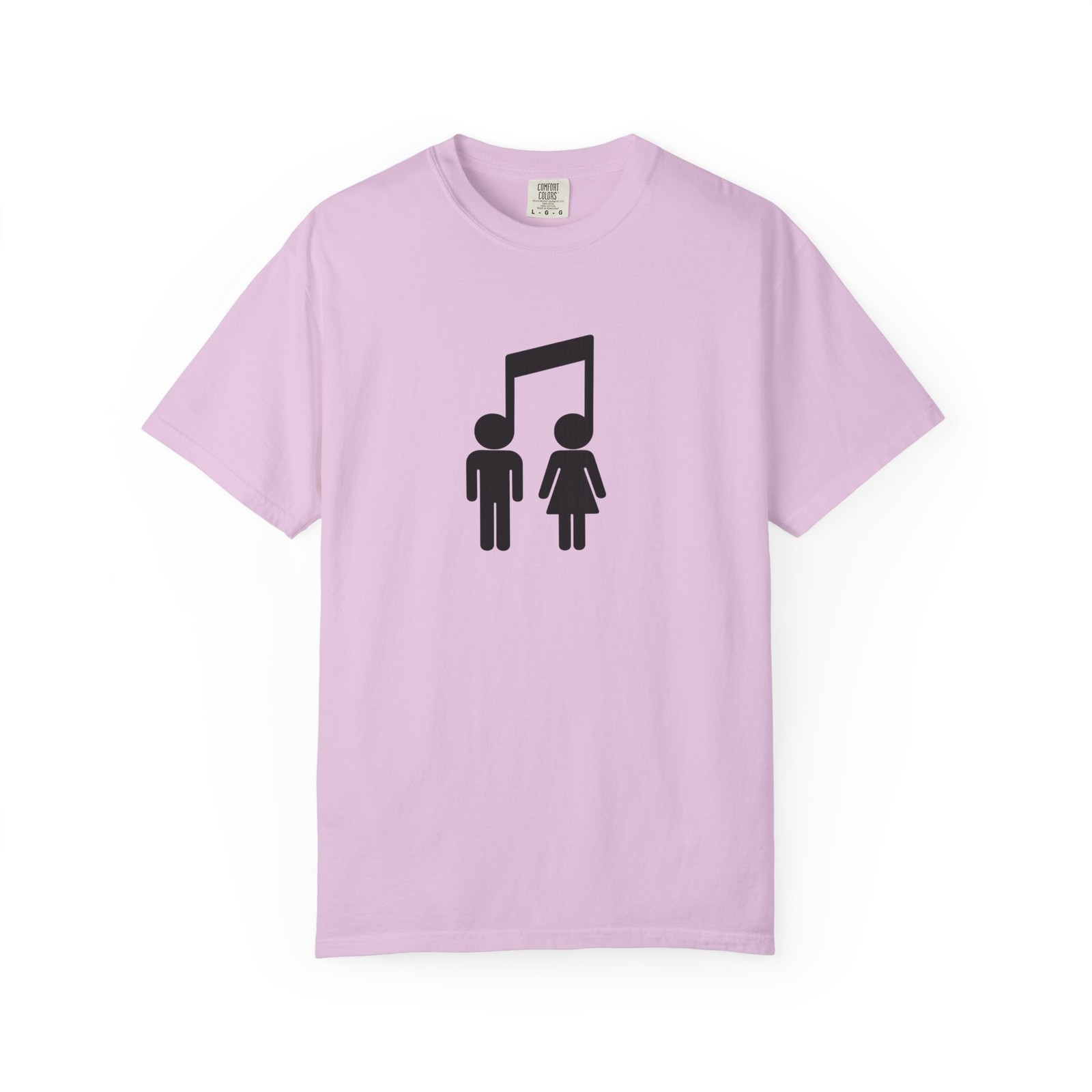 Music Note Couple T-Shirt | Minimalist Music Symbol Tee
