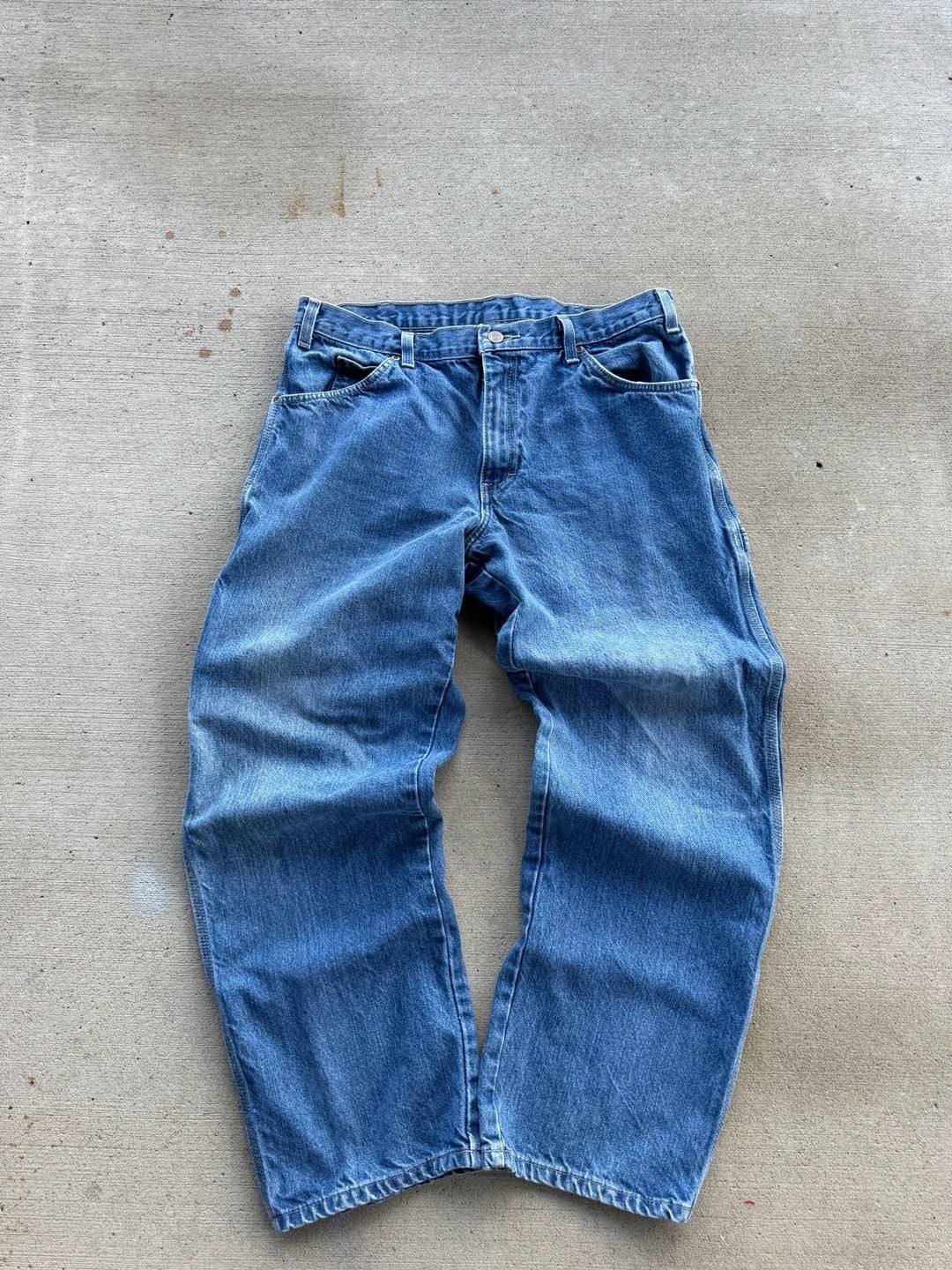 Dickies Carpenter Jeans 34×30 Blue Denim Work Pants