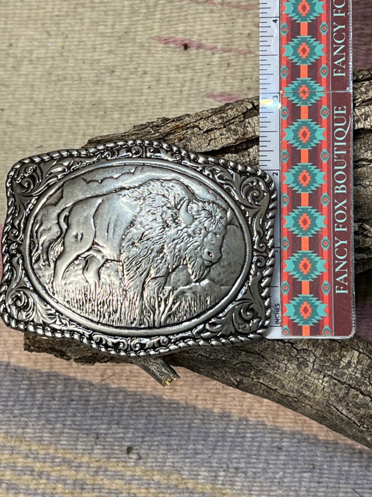 BUFFALO CONCHO WESTERN SILVER BELT ADJUSTABLE BUCKLE FATHER’S DAY Birthday Gift