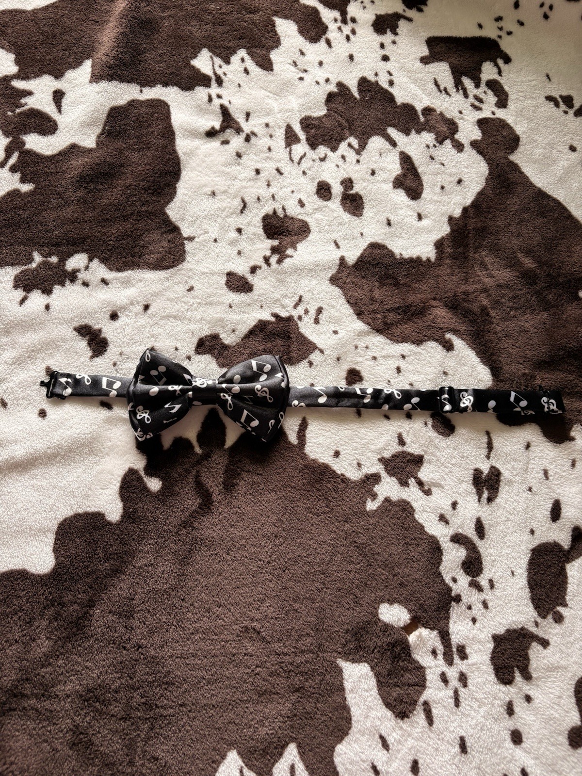 Music Notes Black Bow Tie Men’s Adjustable Bowtie Unknown Brand