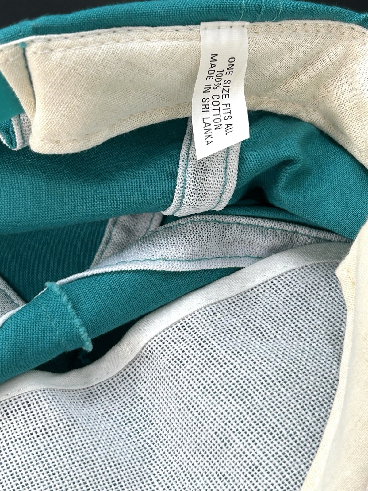 Vintage Snap-on Teal Baseball Cap Hat Adjustable Snapback Made in Sri Lanka