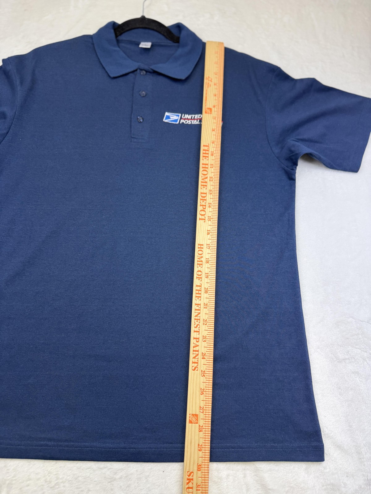 NEW USPS Uniform Polo Shirt Navy Blue Large Unisex Embroidered Logo