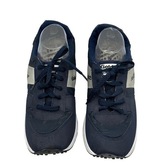 Goldstar Shoes Men’s 7 US 6 UK Vintage Sneakers Retro Blue Leather Rubber Spikes