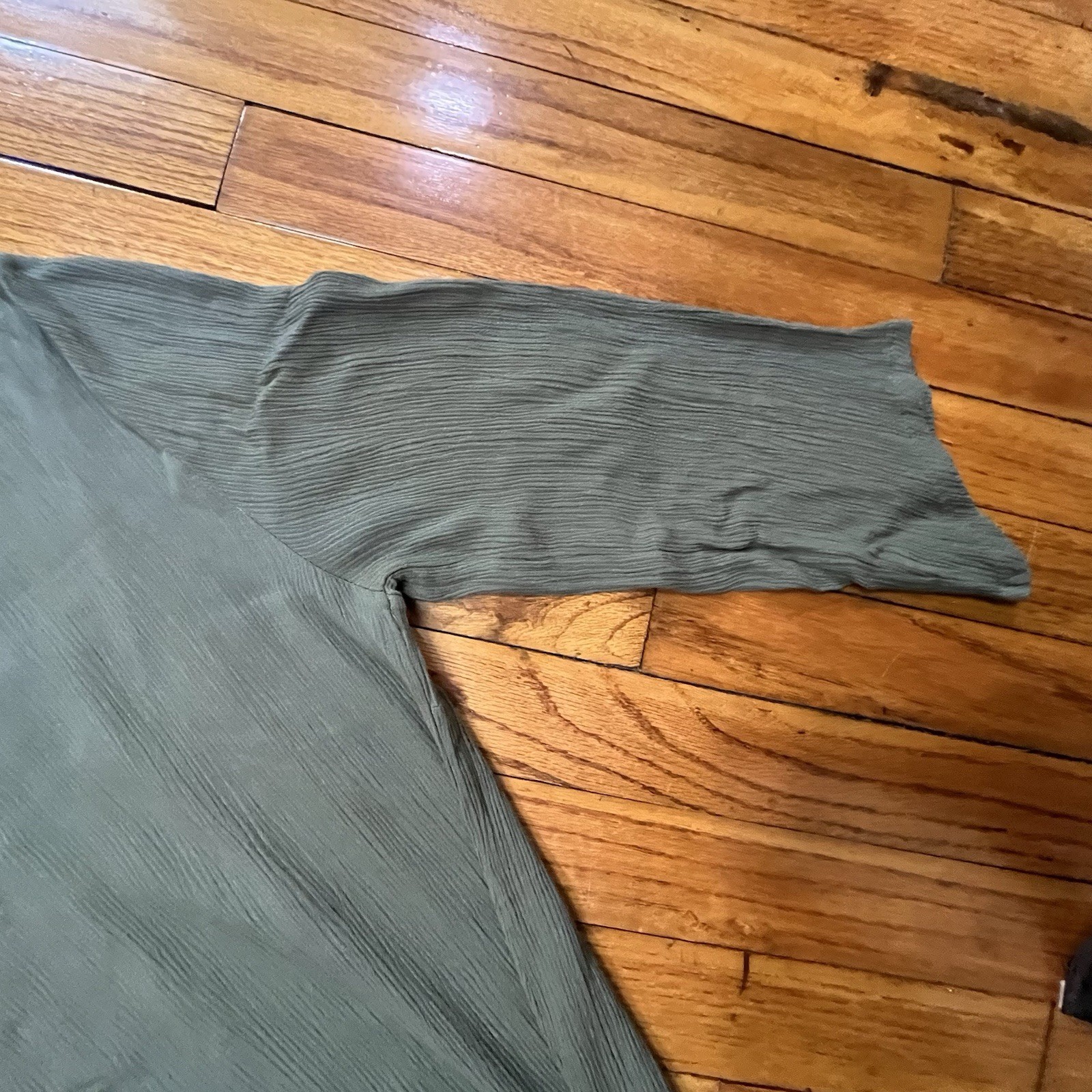 Soft Surrounding Army Green Embroidered with Fringe Tunic Top Women’s Small