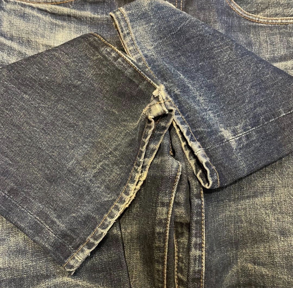 Levi’s 502XX Vintage Selvedge Grunge Wash Made in Japan Jeans W32 L36 Indigo