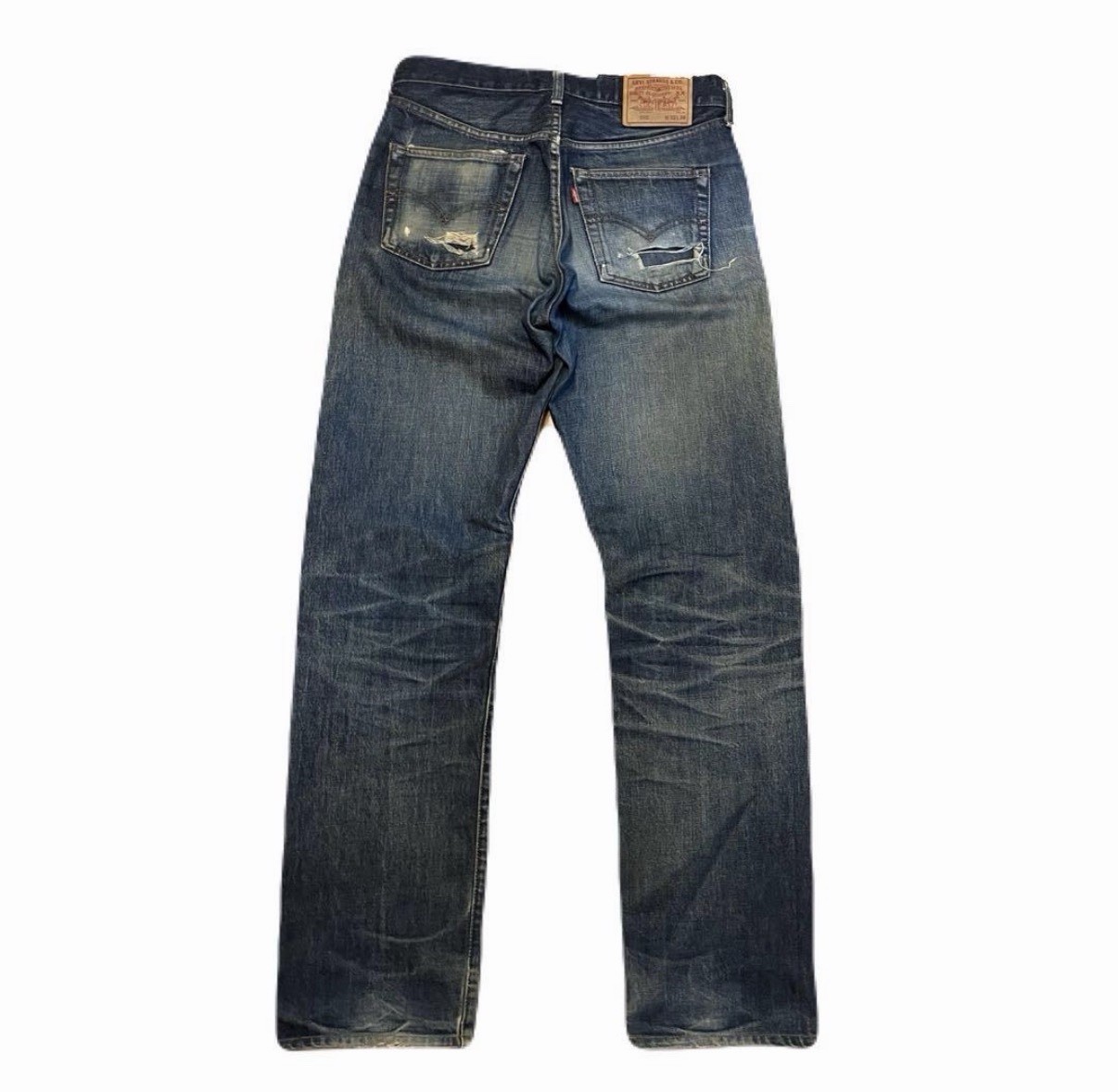 Levi’s 502XX Vintage Selvedge Grunge Wash Made in Japan Jeans W32 L36 Indigo