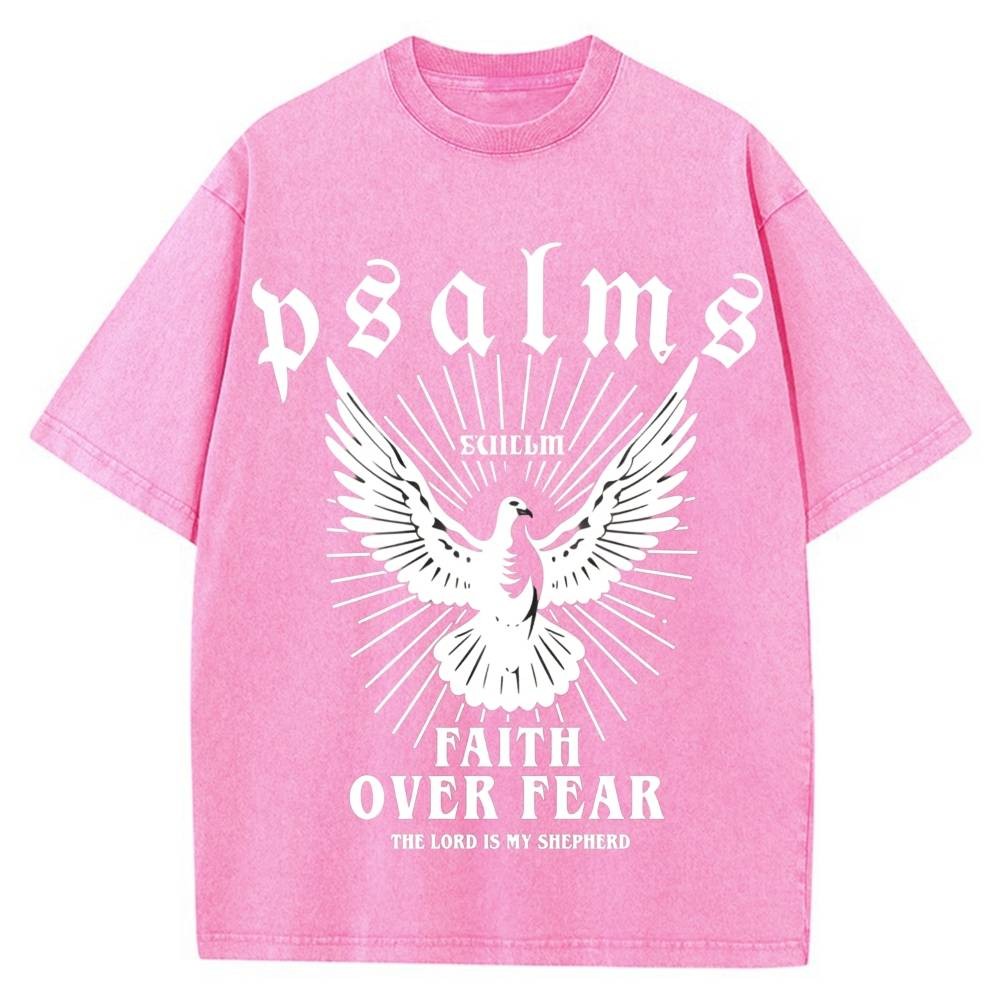 100% Cotton Oversized T-Shirt, Psalms Dove Vintage Streetwear Unisex Tee