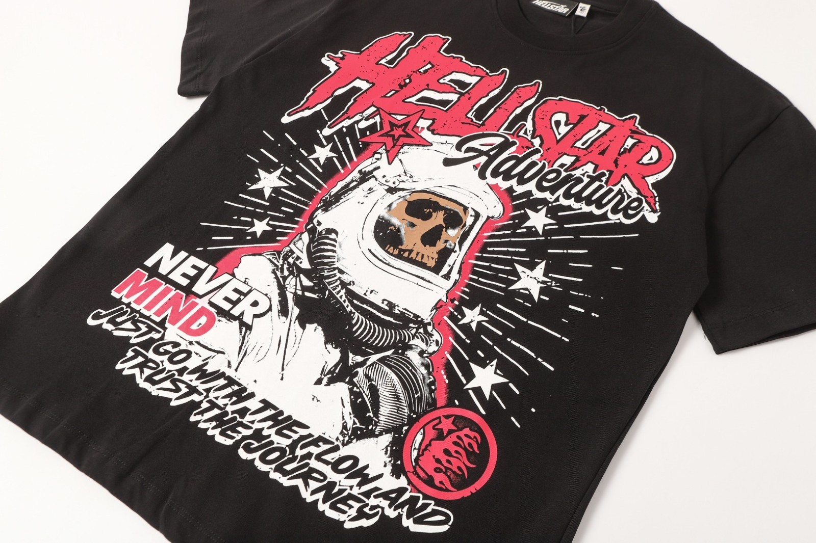 Graphic Hellstar tee shirt Men’s Black Cotton NEW