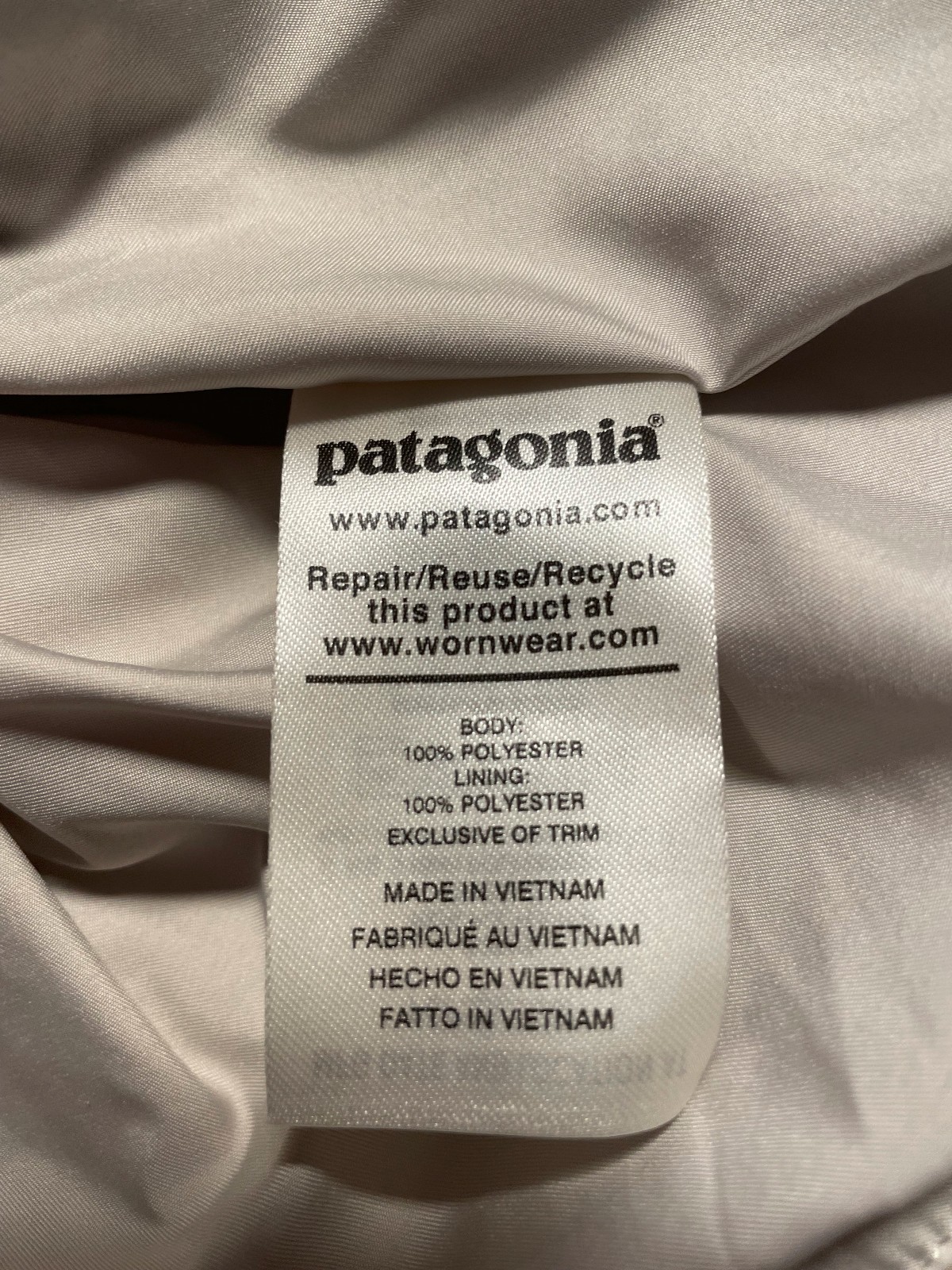 Womens Patagonia Soft Tan Full Zip Fleece Jacket Size Small Hiking Outdoors