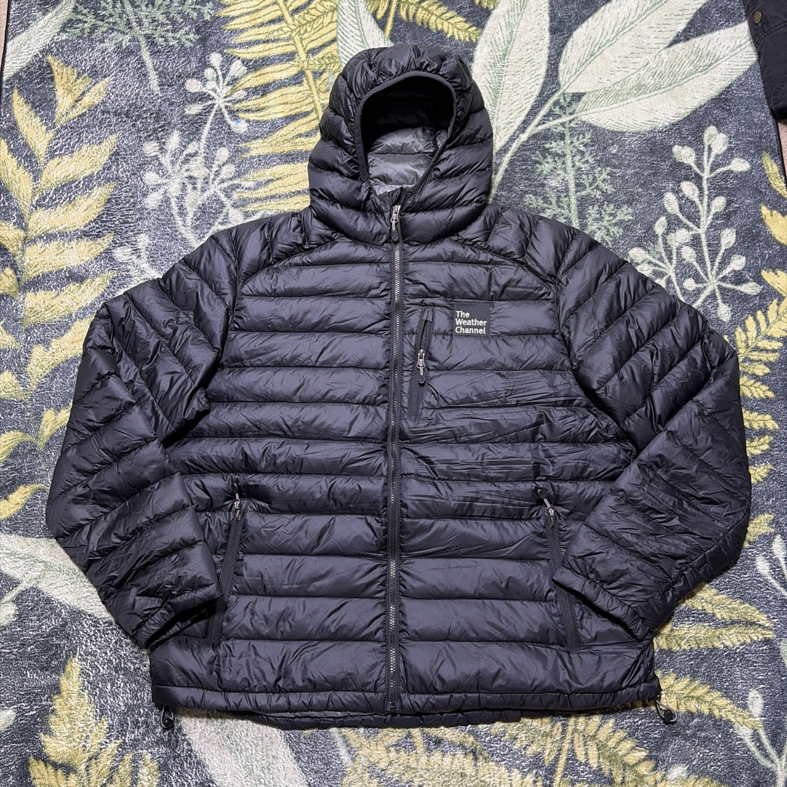 Mens XXL Black LL Bean 850 Goose Down Nano Puffer Jacket Hooded Downtek Pertex