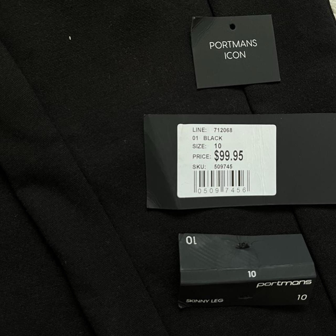 BNWOT Portmans Billie Skinny Leg Ponte Pant Black Size 10