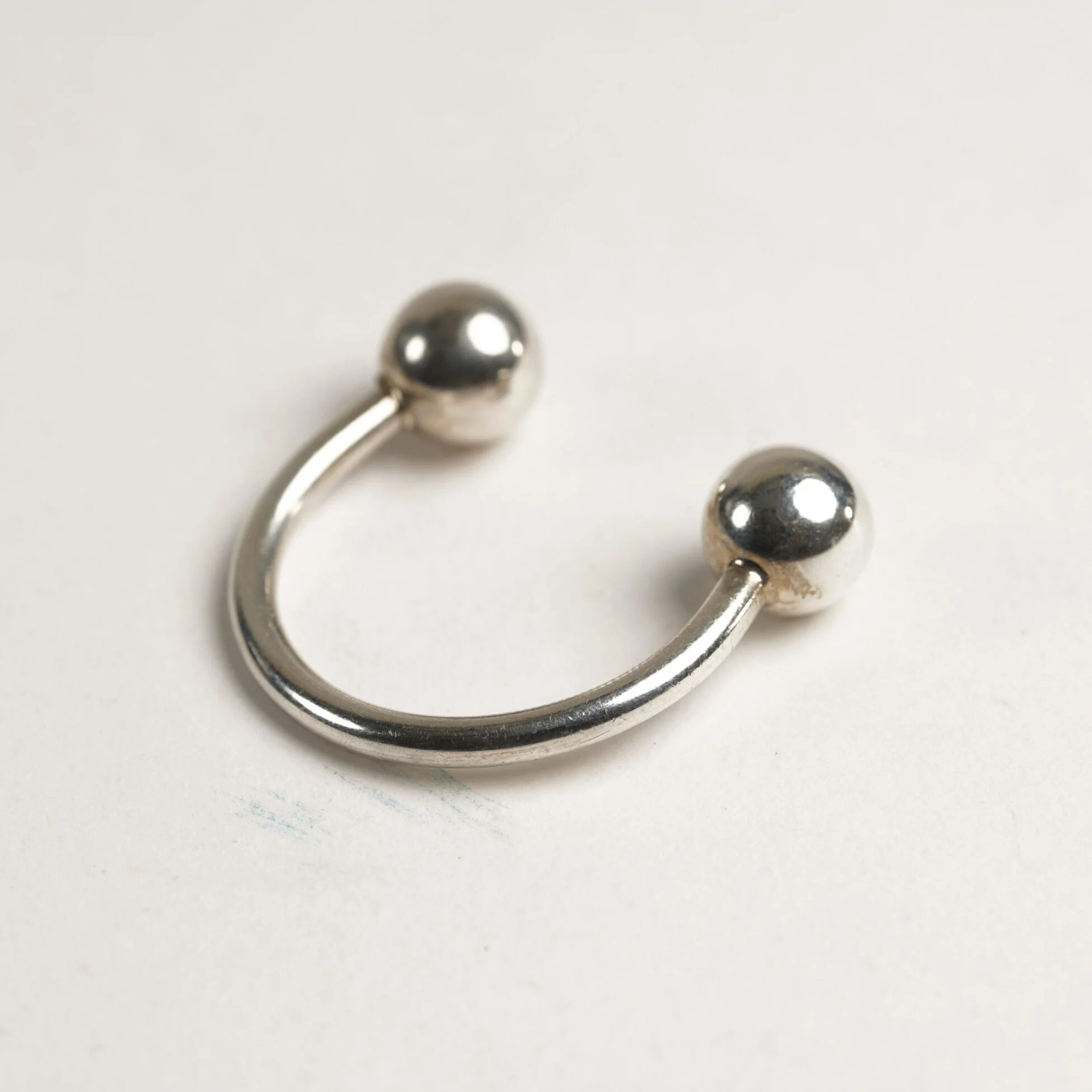 Tiffany & Co. 925 Sterling Silver Horseshoe Keyrings XL & Medium 30.1g 31895