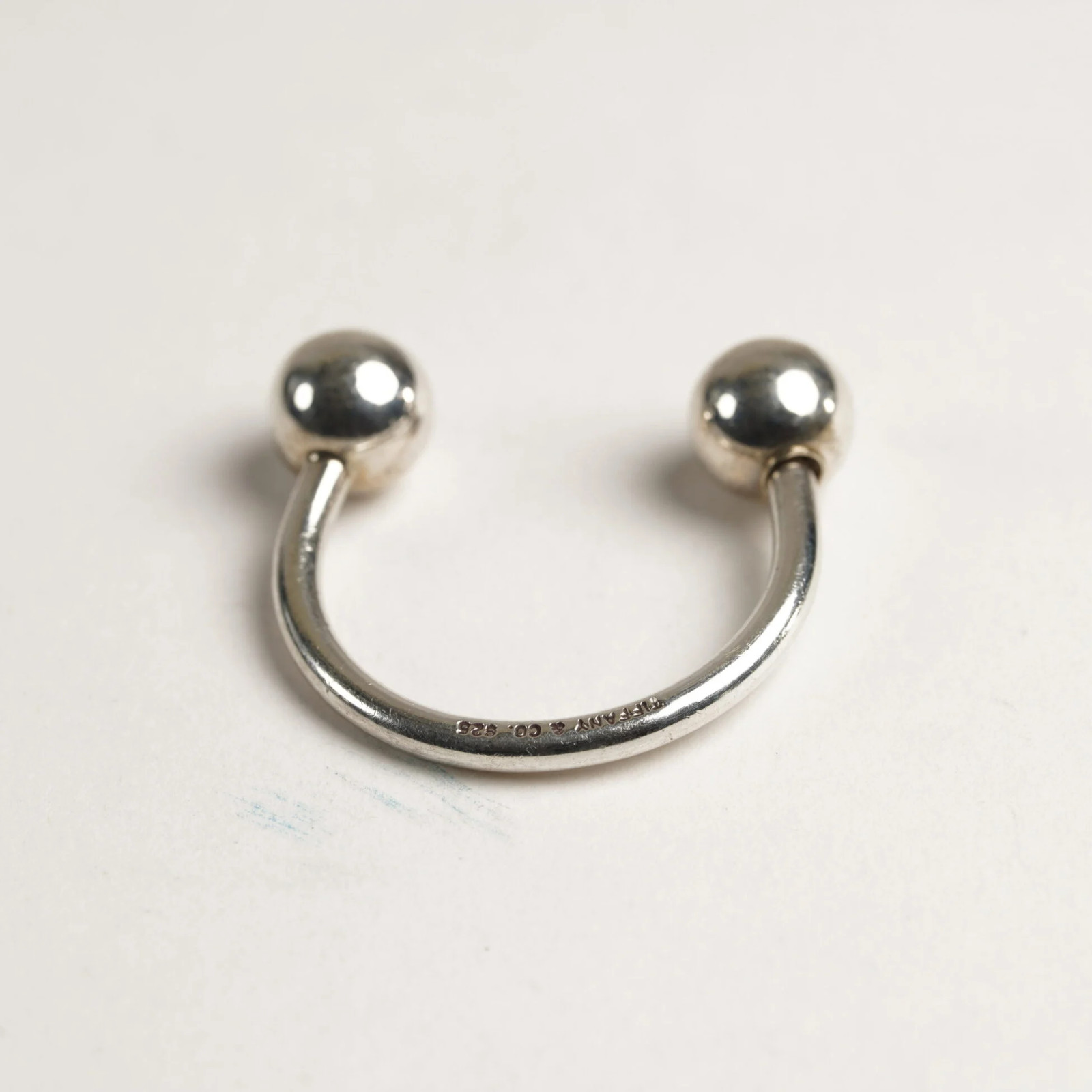 Tiffany & Co. 925 Sterling Silver Horseshoe Keyrings XL & Medium 30.1g 31895