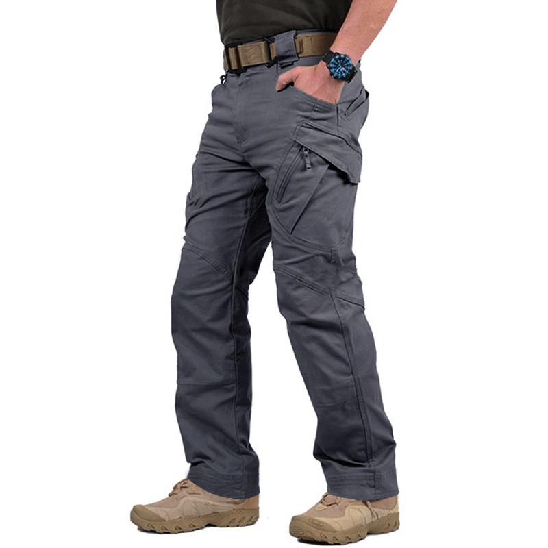 Men’s Tactical Cargo Pants Straight Fit Combat Work Trousers for Outdoor Hiking