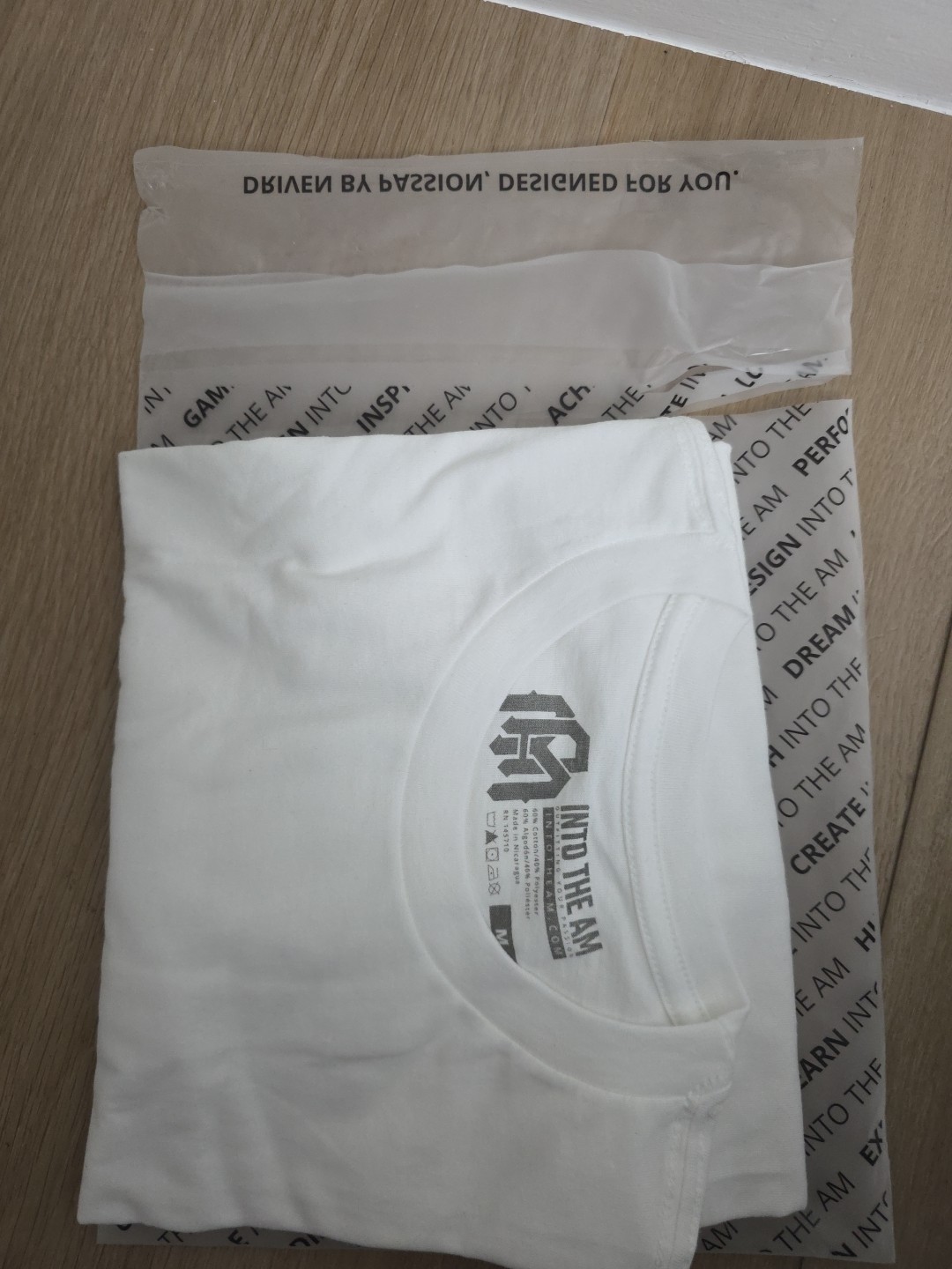 Into The AM White Basic Tee, Medium