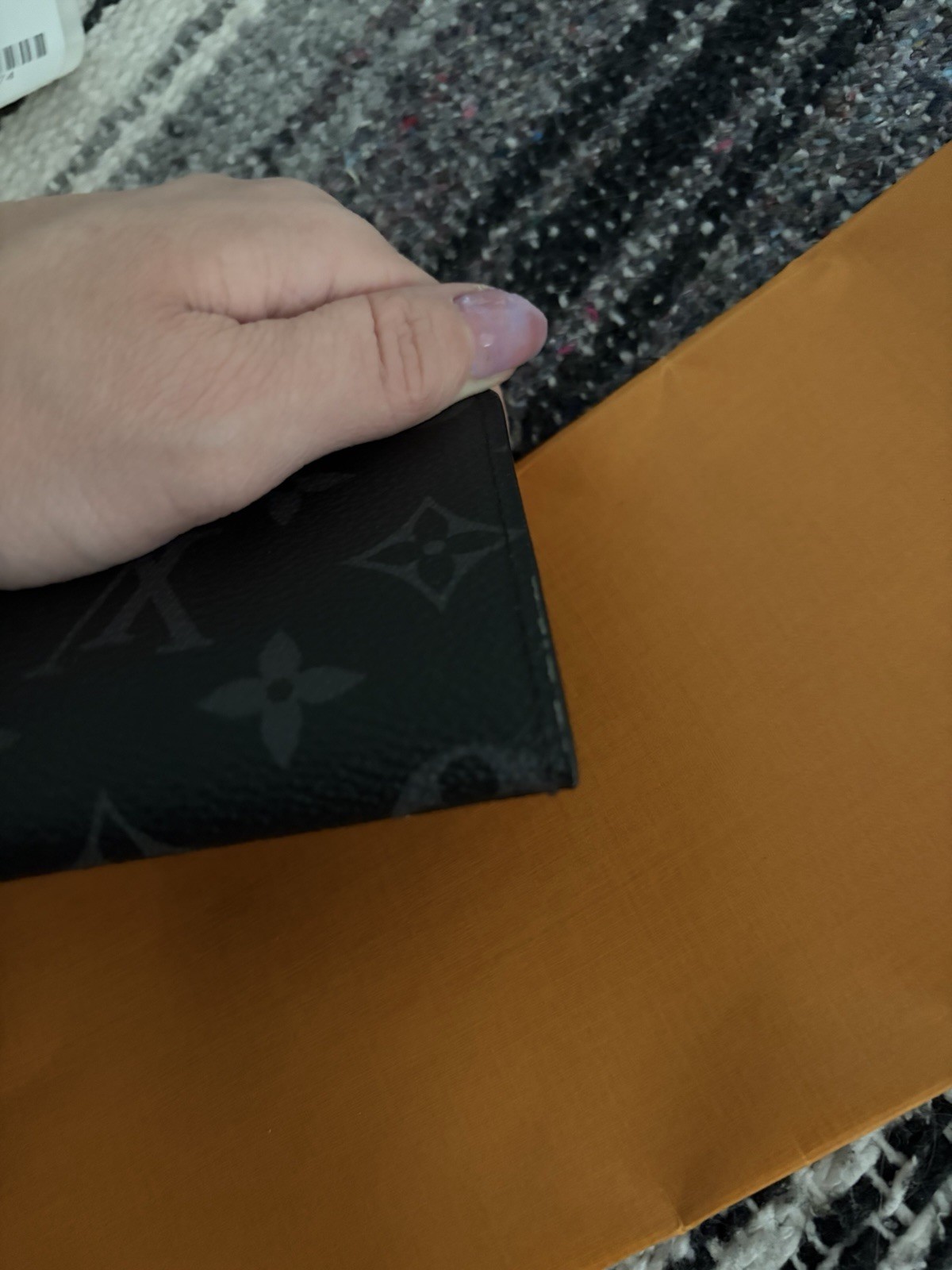Authentic Louis Vuitton Envelope Business Card Holder Monogram Leather