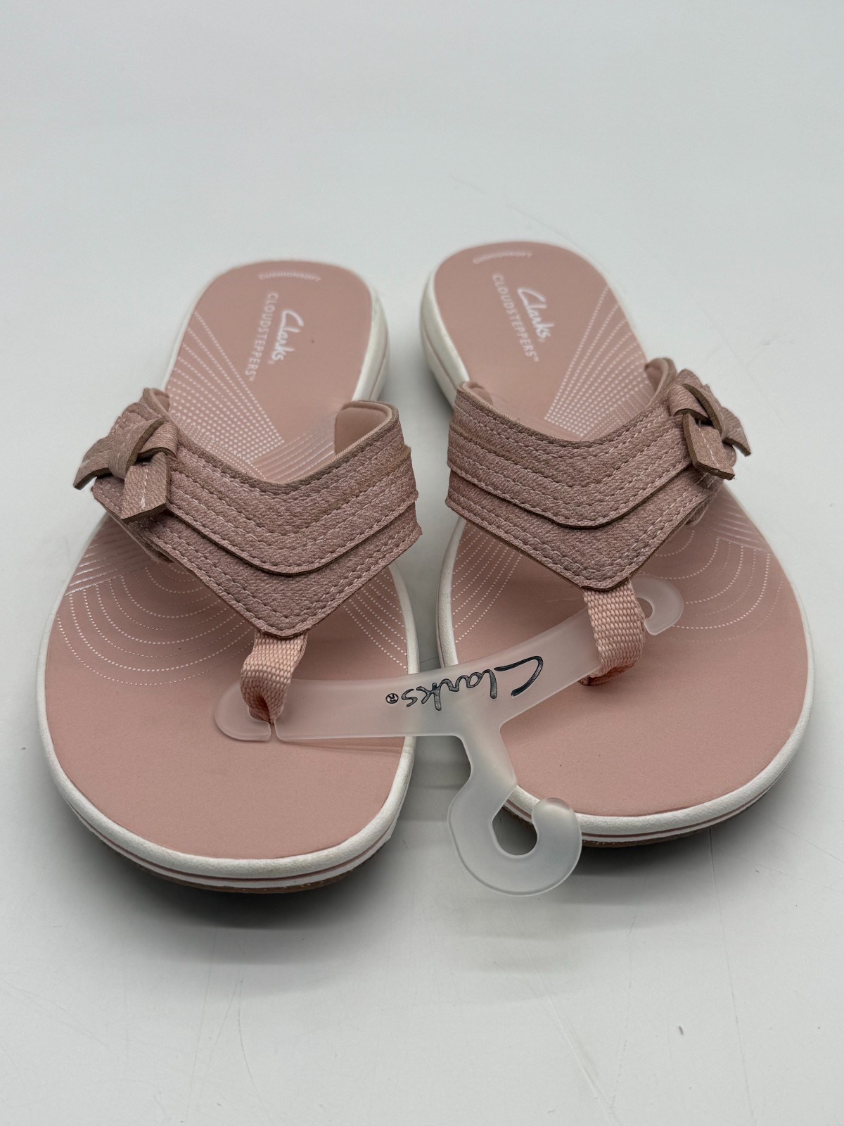 Clarks Breeze Dalia Cloudsteppers Blush Pink Sandal Flip Flop Womens 8 New 26182