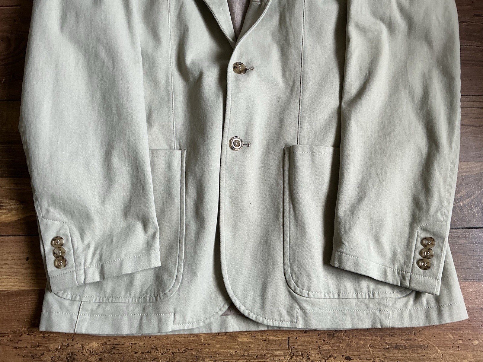 JAMES MEADE Beige Blazer 98% Cotton Jacket size size 42 Mens Casual Smart