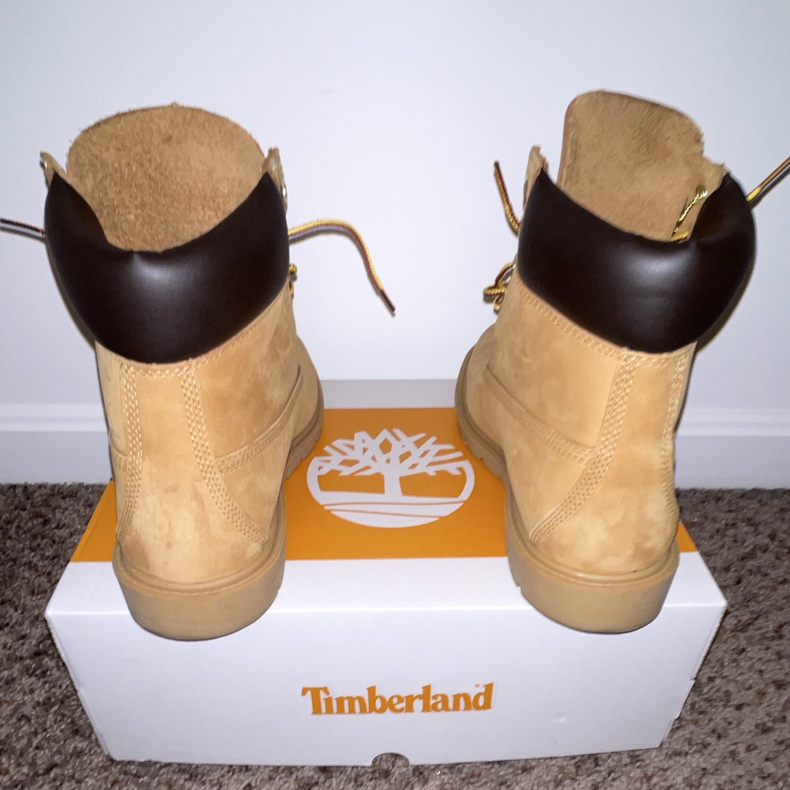 Timberland Men’s 6-Inch Waterproof Lace-Up Work Boots Wheat US 7 M