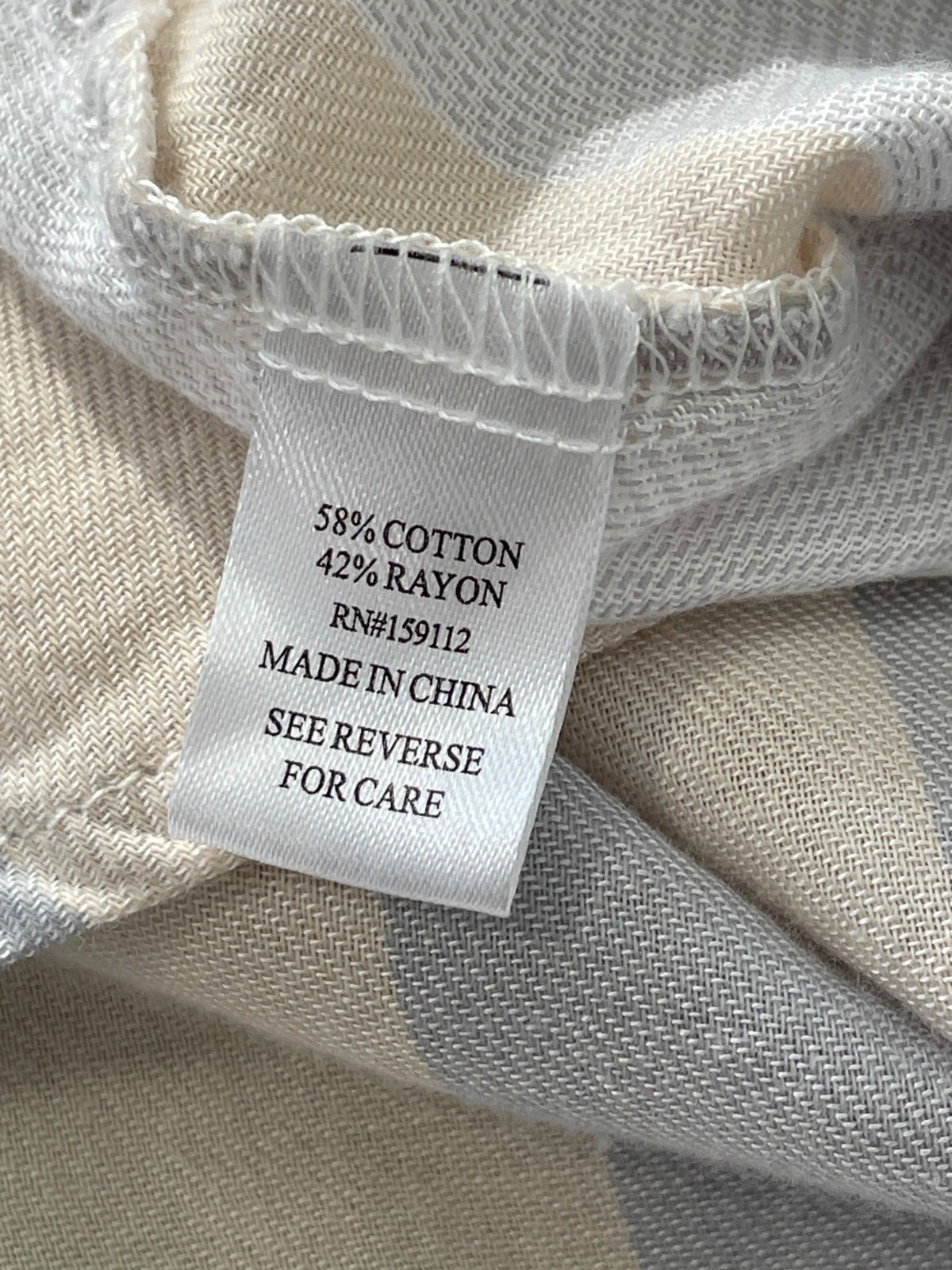 Given Kale Shirt Size Medium Striped Button Front Long Sleeve Lace Up Back Work