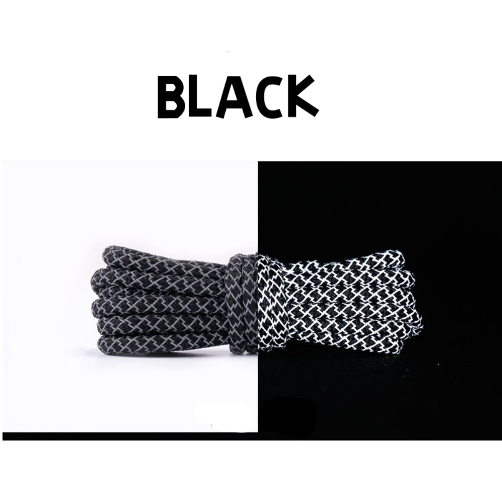 Shoe Laces Replacement 4MM Reflective Rope Shoelaces Boot Hiking Shoe Lace