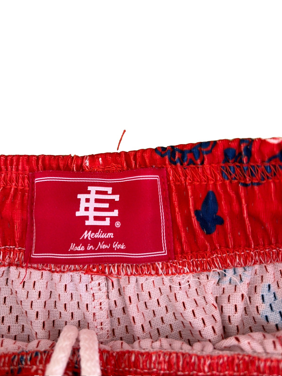 Eric Emanuel EE Basic Red And Blue Paisley Shorts Medium