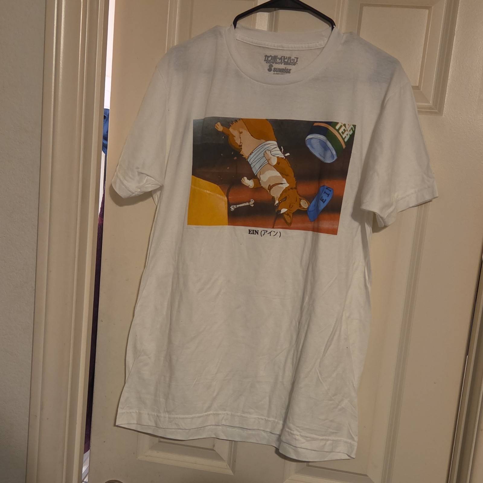 Sunrise Cowboy Bebop Ein Funimation Graphic T Wh S M Cotton Streetwear/Y2K/Anime