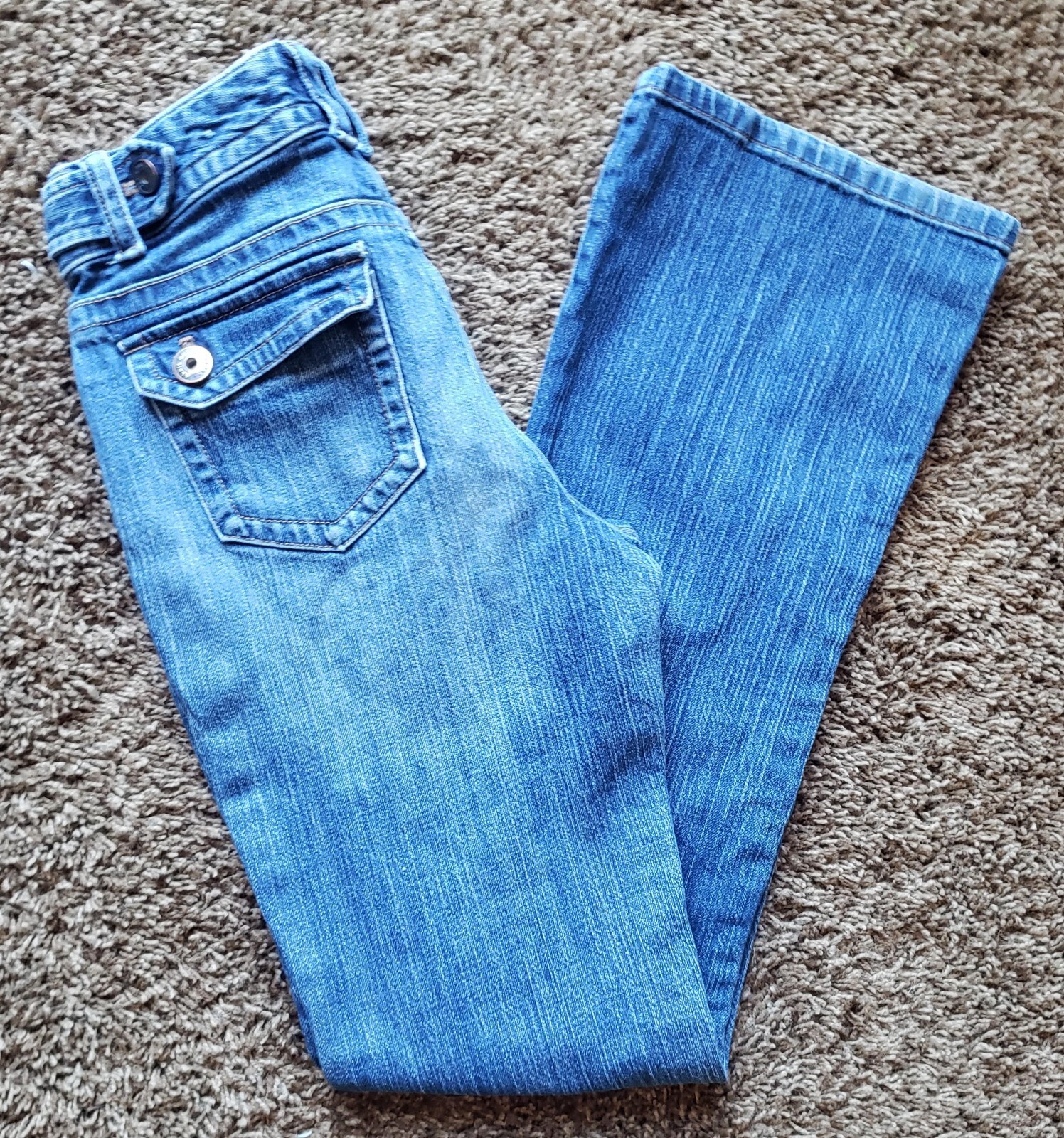 Eddie Bauer Women’s Jeans Size 6 Tall Flare 99% Cotton 1% Spandex Specially Dyed