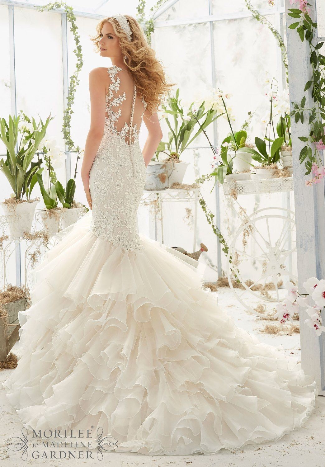 Nwt Morilee Madeline Gardener Tulle Lace Mermaid Wedding Gown Dress 2819 READ